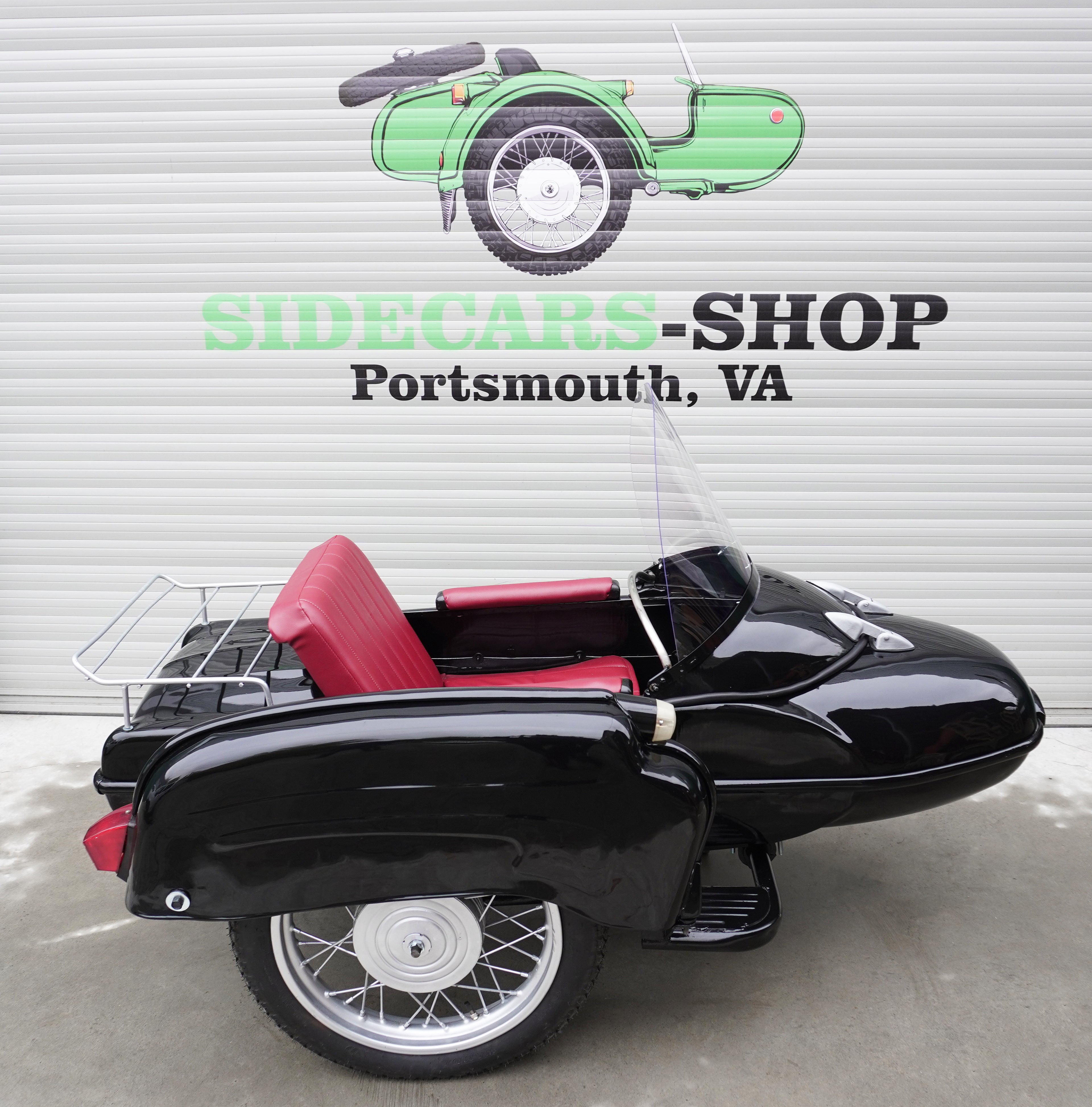 Vintage Refurbished Sidecar for Motorcycle Izh Compatible with motorcycle Models BMW Triumph Ural Harley Davidson Honda