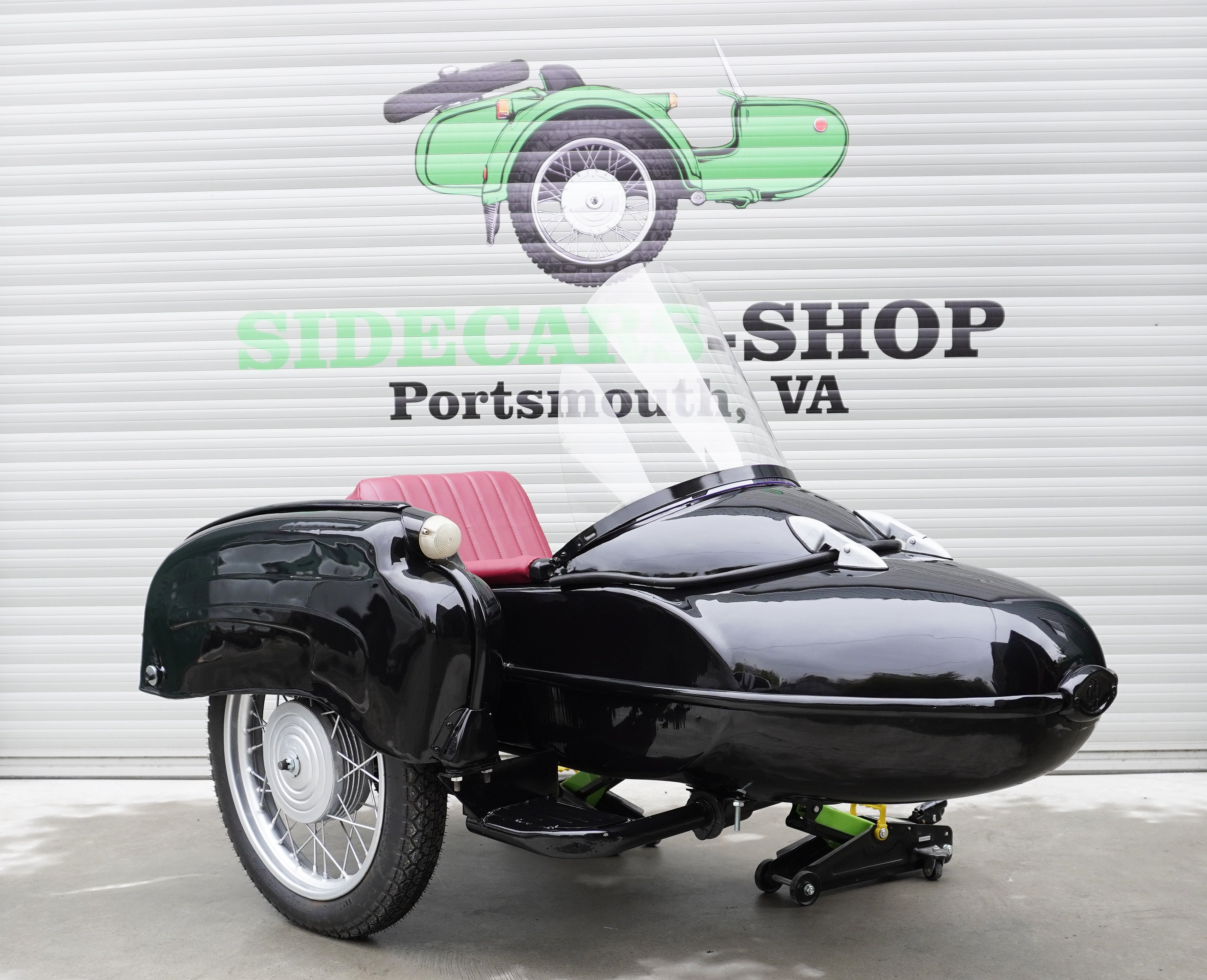 Vintage Refurbished Sidecar for Motorcycle Izh Compatible with motorcycle Models BMW Triumph Ural Harley Davidson Honda