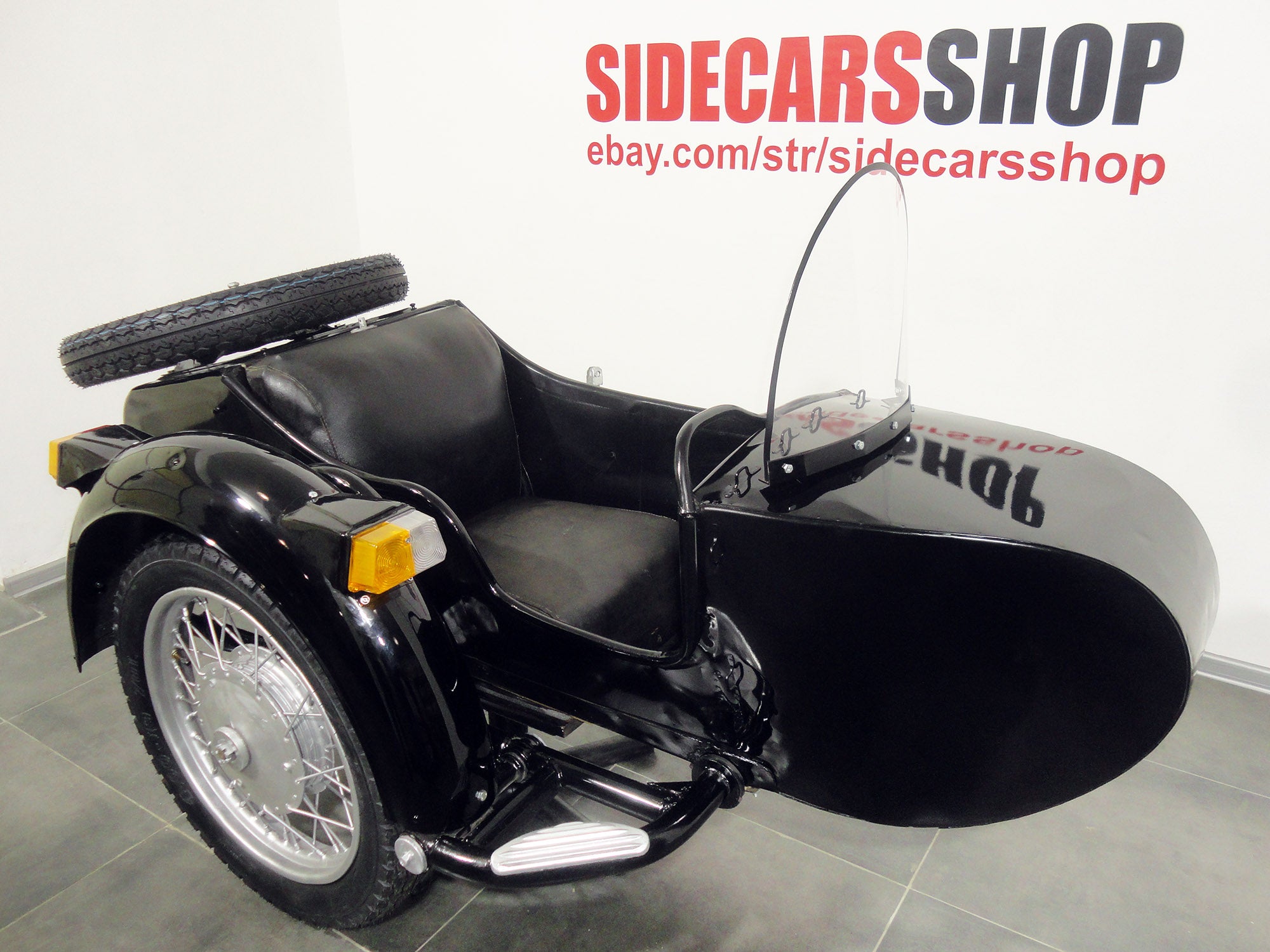 Sidecar for motorcycle Dnepr Used Refurbished Compatible with BMW Harley Davidson Ural Yamaha Honda Triumph