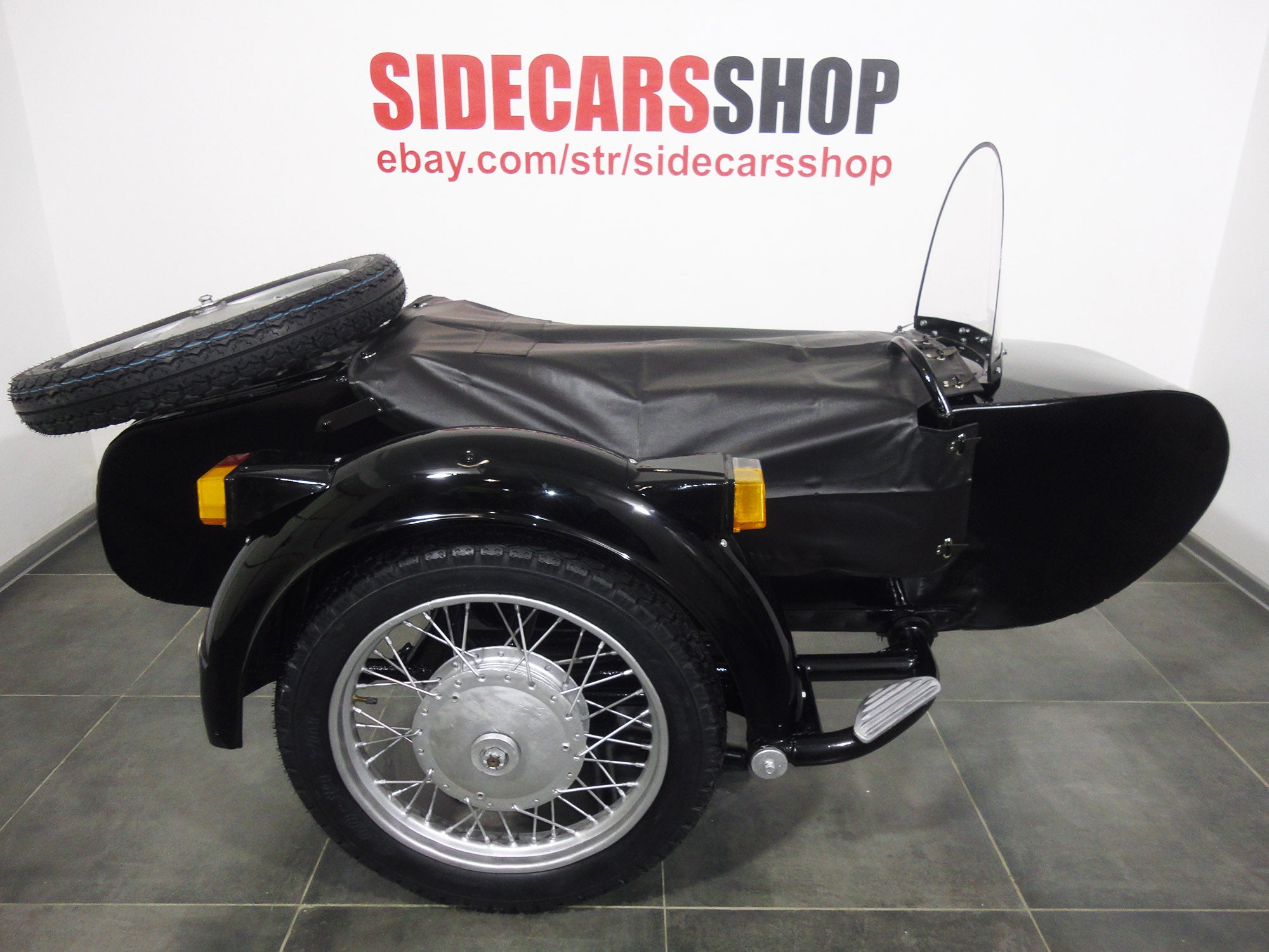 Sidecar for motorcycle Dnepr Used Refurbished Compatible with BMW Harley Davidson Ural Yamaha Honda Triumph