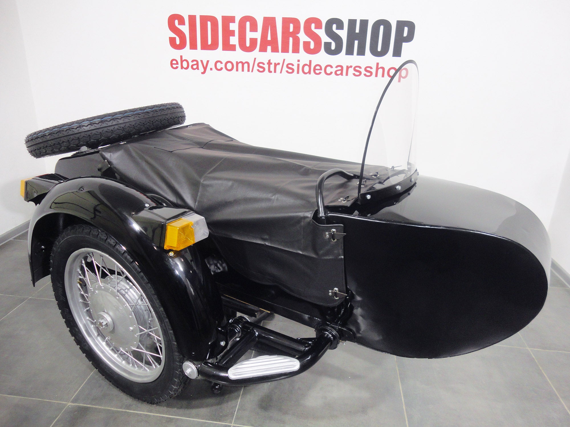 Sidecar for motorcycle Dnepr Used Refurbished Compatible with BMW Harley Davidson Ural Yamaha Honda Triumph