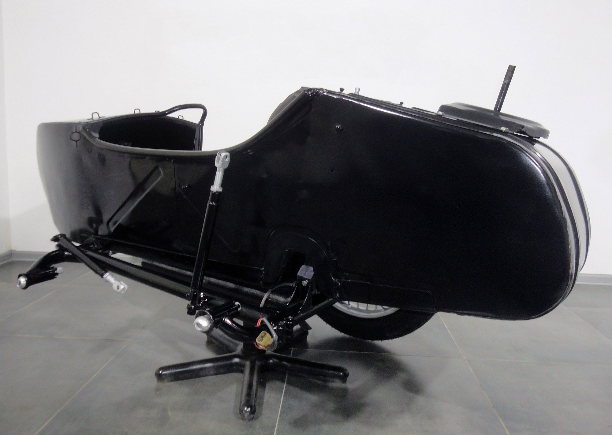 Vintage Original Dnepr Sidecar for motorcycle fits with popular motorcycle models BMW HD Triumph Ural Yamaha Honda etc