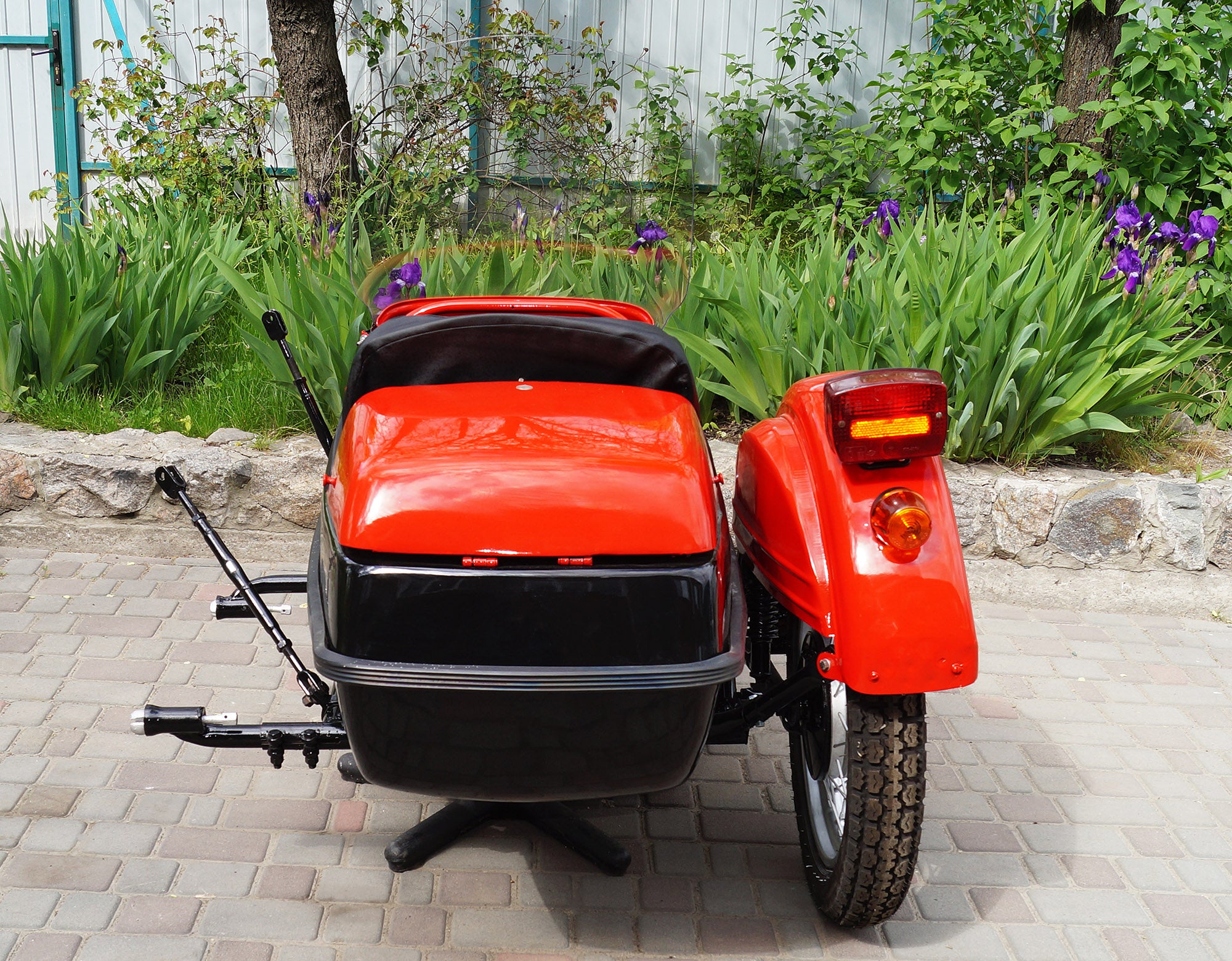 Original Sidecar Sputnik for motorcycle IZh Compatible with BMW Triumph Ural Harley-Davidson Honda Indian Kawasaki