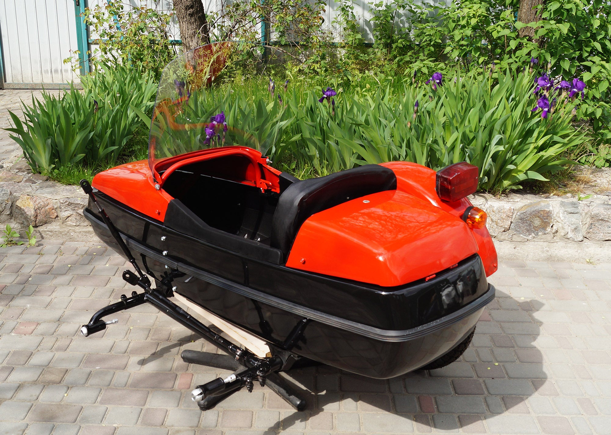 Original Sidecar Sputnik for motorcycle IZh Compatible with BMW Triumph Ural Harley-Davidson Honda Indian Kawasaki
