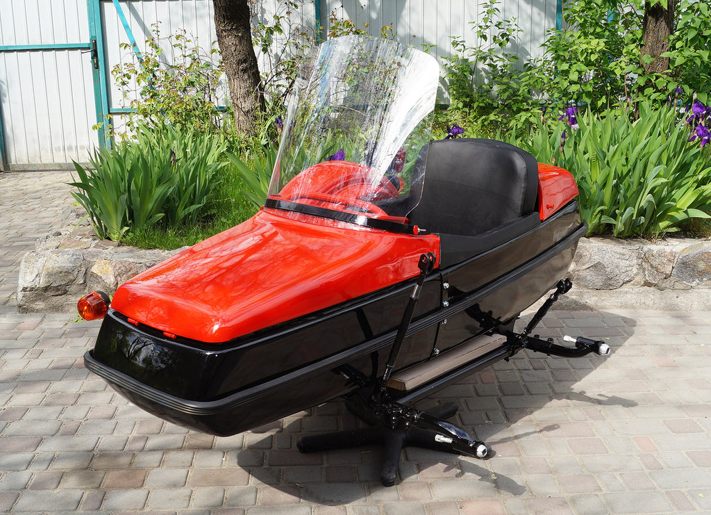 Original Sidecar Sputnik for motorcycle IZh Compatible with BMW Triumph Ural Harley-Davidson Honda Indian Kawasaki
