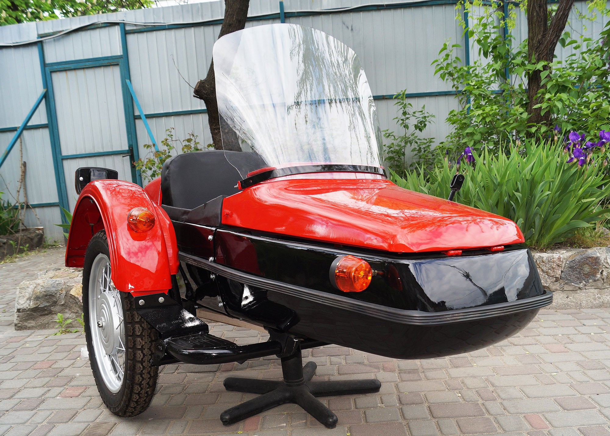 Original Sidecar Sputnik for motorcycle IZh Compatible with BMW Triumph Ural Harley-Davidson Honda Indian Kawasaki