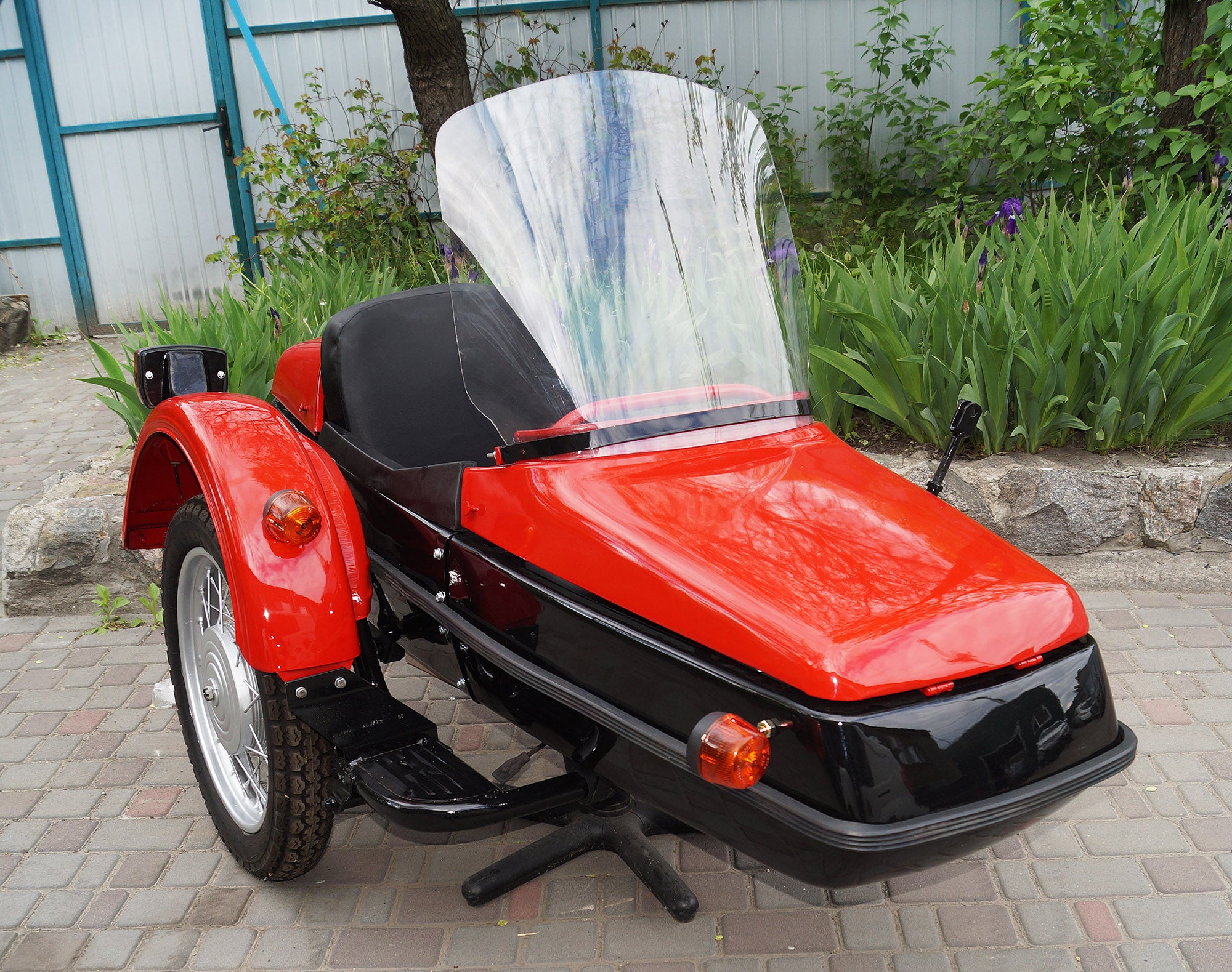 Original Sidecar Sputnik for motorcycle IZh Compatible with BMW Triumph Ural Harley-Davidson Honda Indian Kawasaki