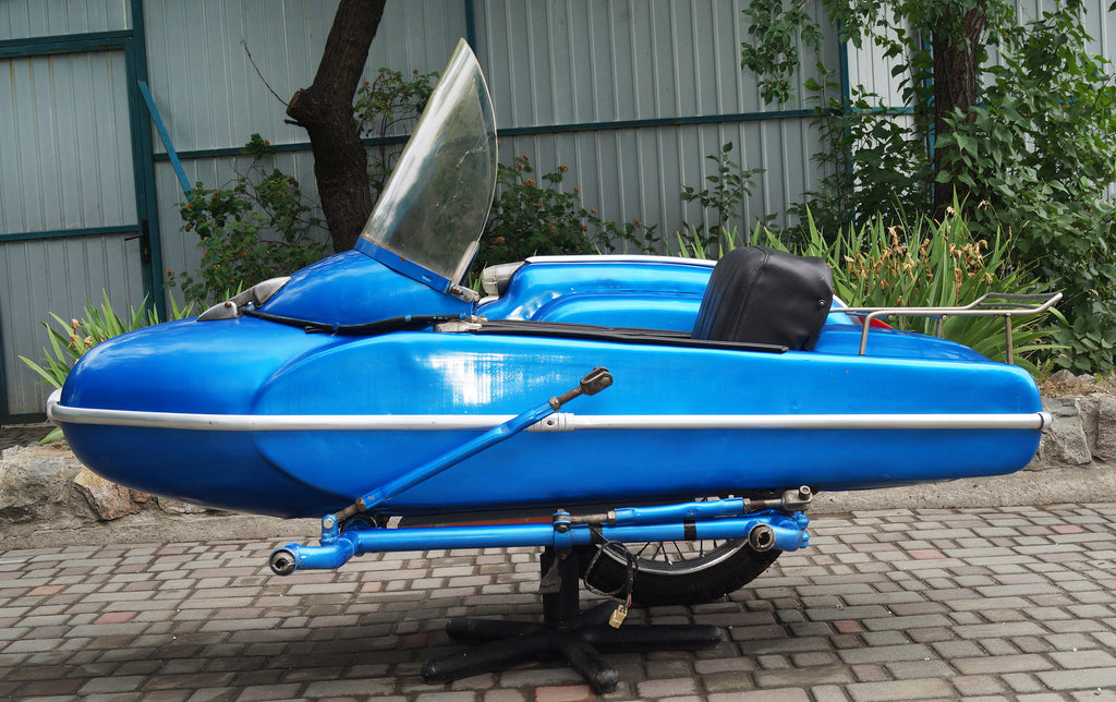 Vintage Sidecar for motorcycle Izh Compatible with motorcycle models BMW Triumph Ural Harley Davidson Honda Used Sidecar USA for Sale
