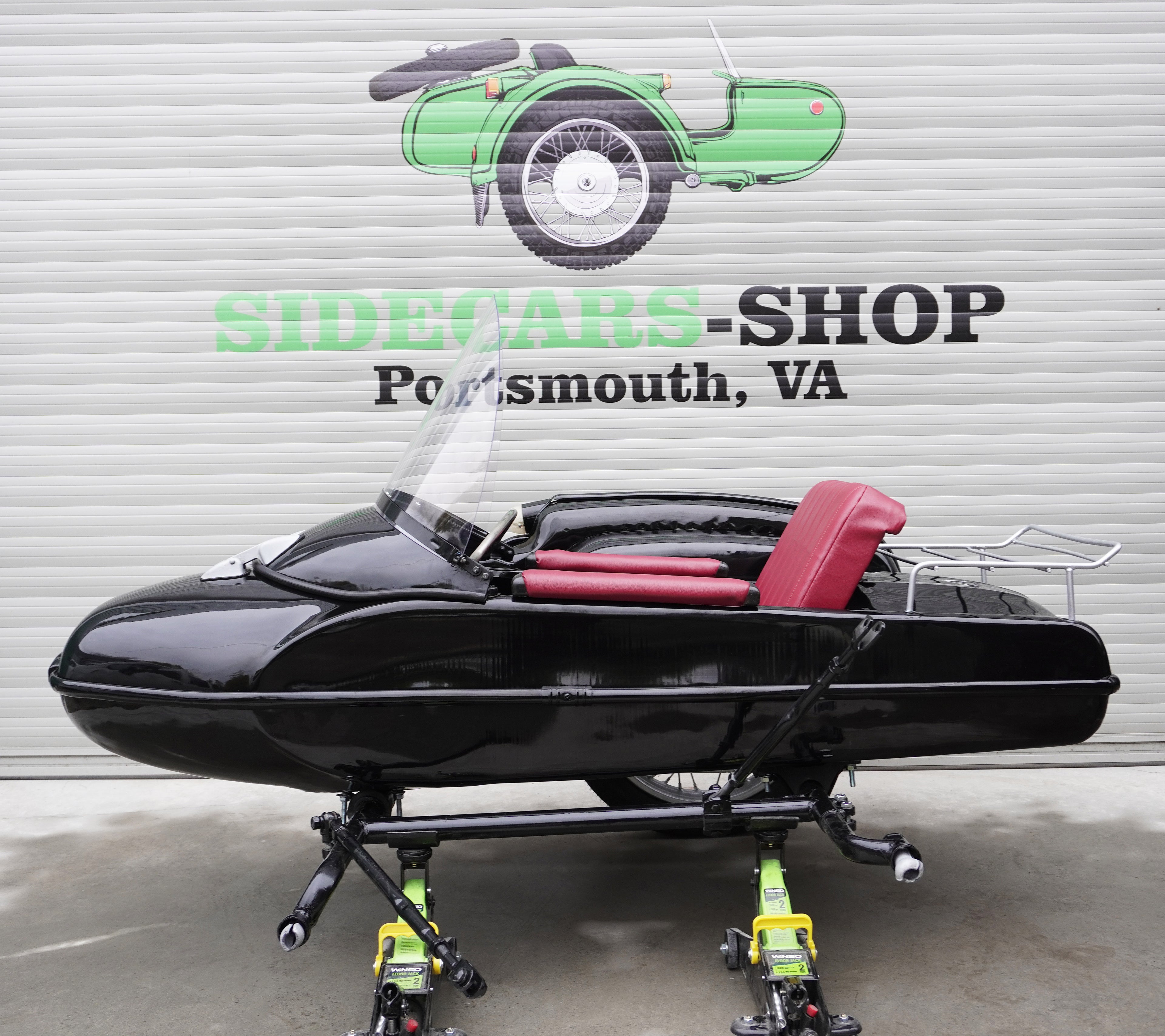 Vintage Refurbished Sidecar for Motorcycle Izh Compatible with motorcycle Models BMW Triumph Ural Harley Davidson Honda