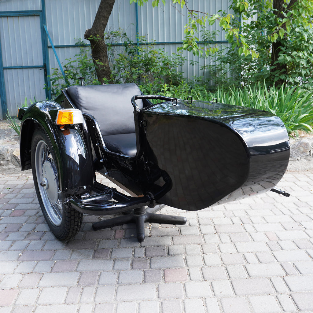 Sidecar for Motorcycle Dnepr Refurbished Sidecar USA Location Compatible with Harley Davidson, BMW, Honda, Triumph, Kawasaki, Ural