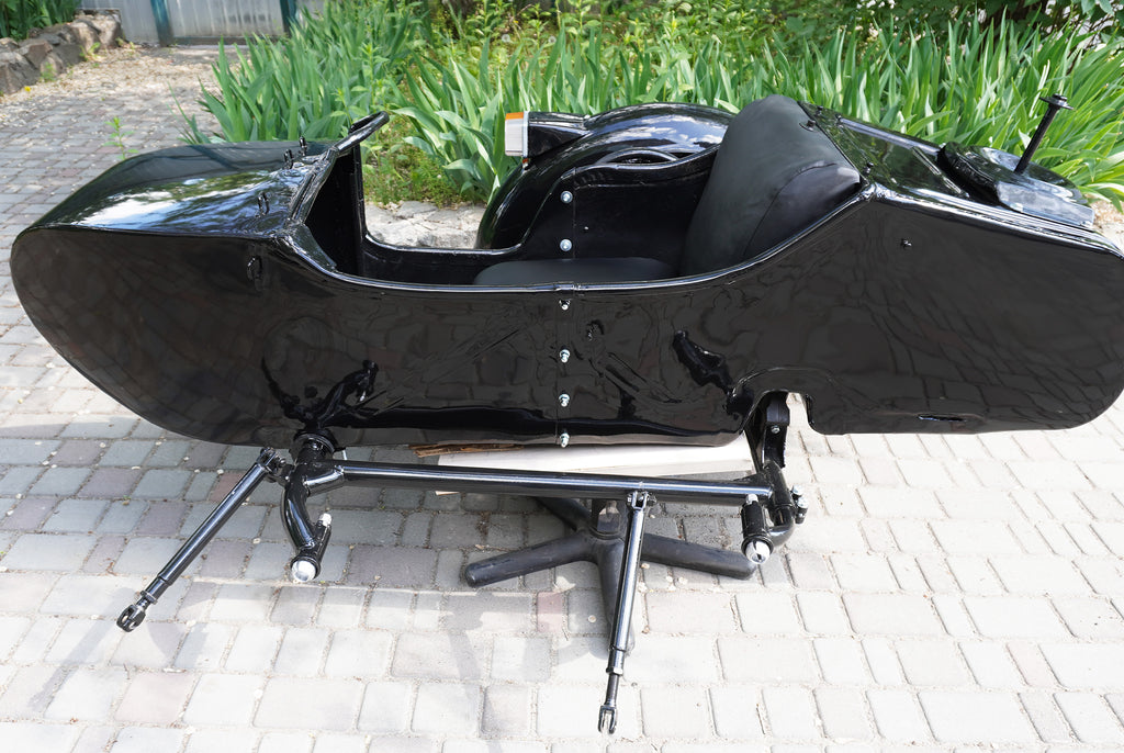 Sidecar for Motorcycle Dnepr Refurbished Sidecar USA Location Compatible with Harley Davidson, BMW, Honda, Triumph, Kawasaki, Ural