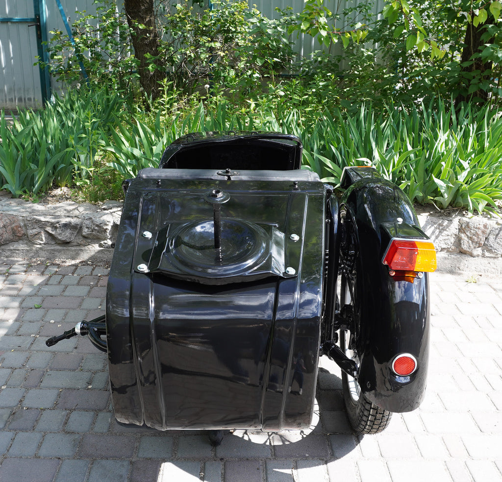 Sidecar for Motorcycle Dnepr Refurbished Sidecar USA Location Compatible with Harley Davidson, BMW, Honda, Triumph, Kawasaki, Ural