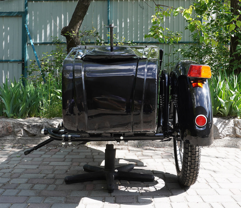 Sidecar for Motorcycle Dnepr Refurbished Sidecar USA Location Compatible with Harley Davidson, BMW, Honda, Triumph, Kawasaki, Ural