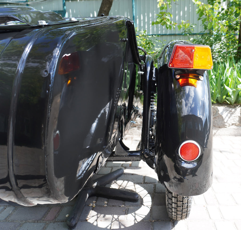 Sidecar for Motorcycle Dnepr Refurbished Sidecar USA Location Compatible with Harley Davidson, BMW, Honda, Triumph, Kawasaki, Ural