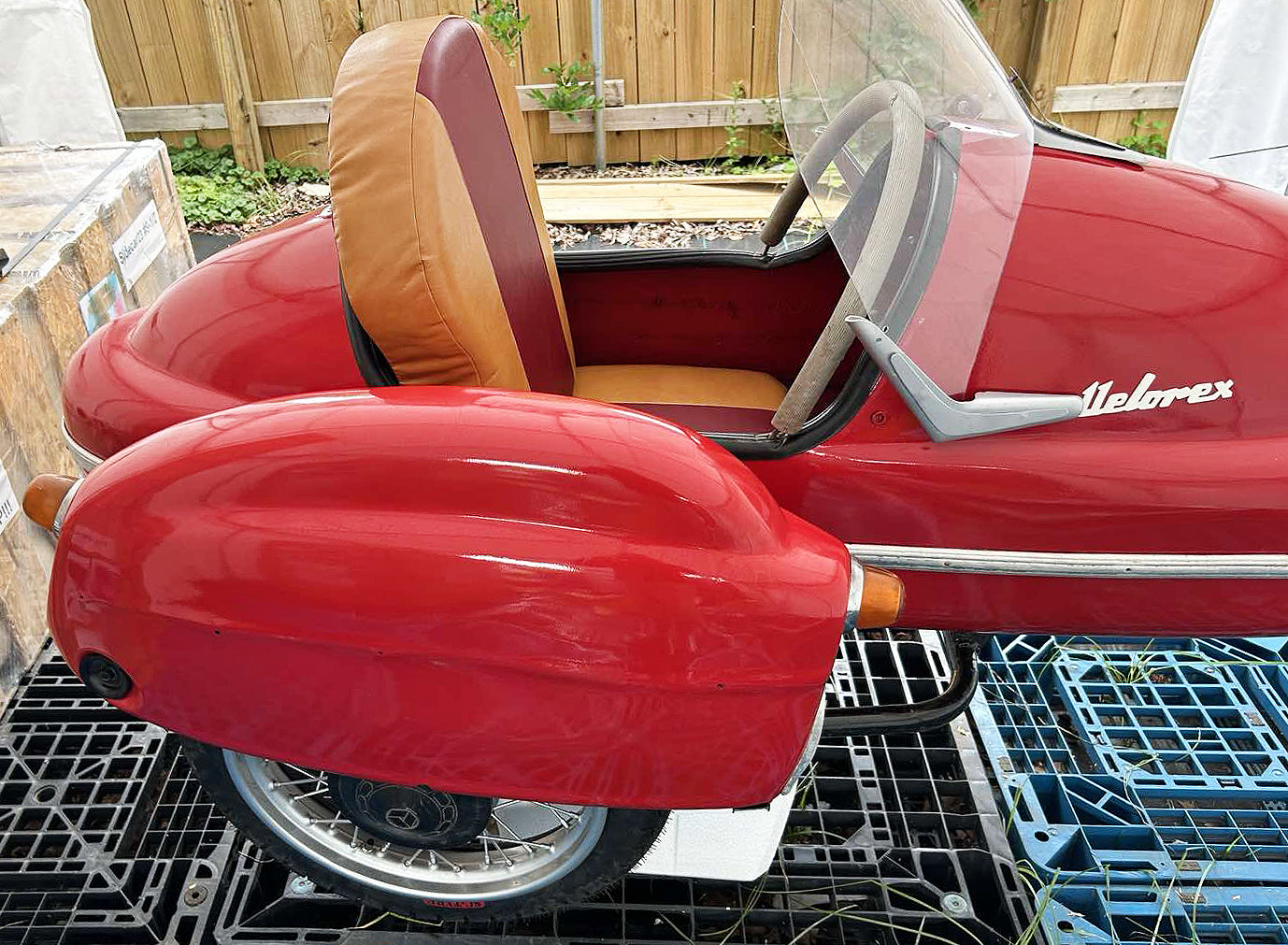 Rare Velorex Sidecar from JAWA 350 / 360 made in Czechoslovakia Repainted