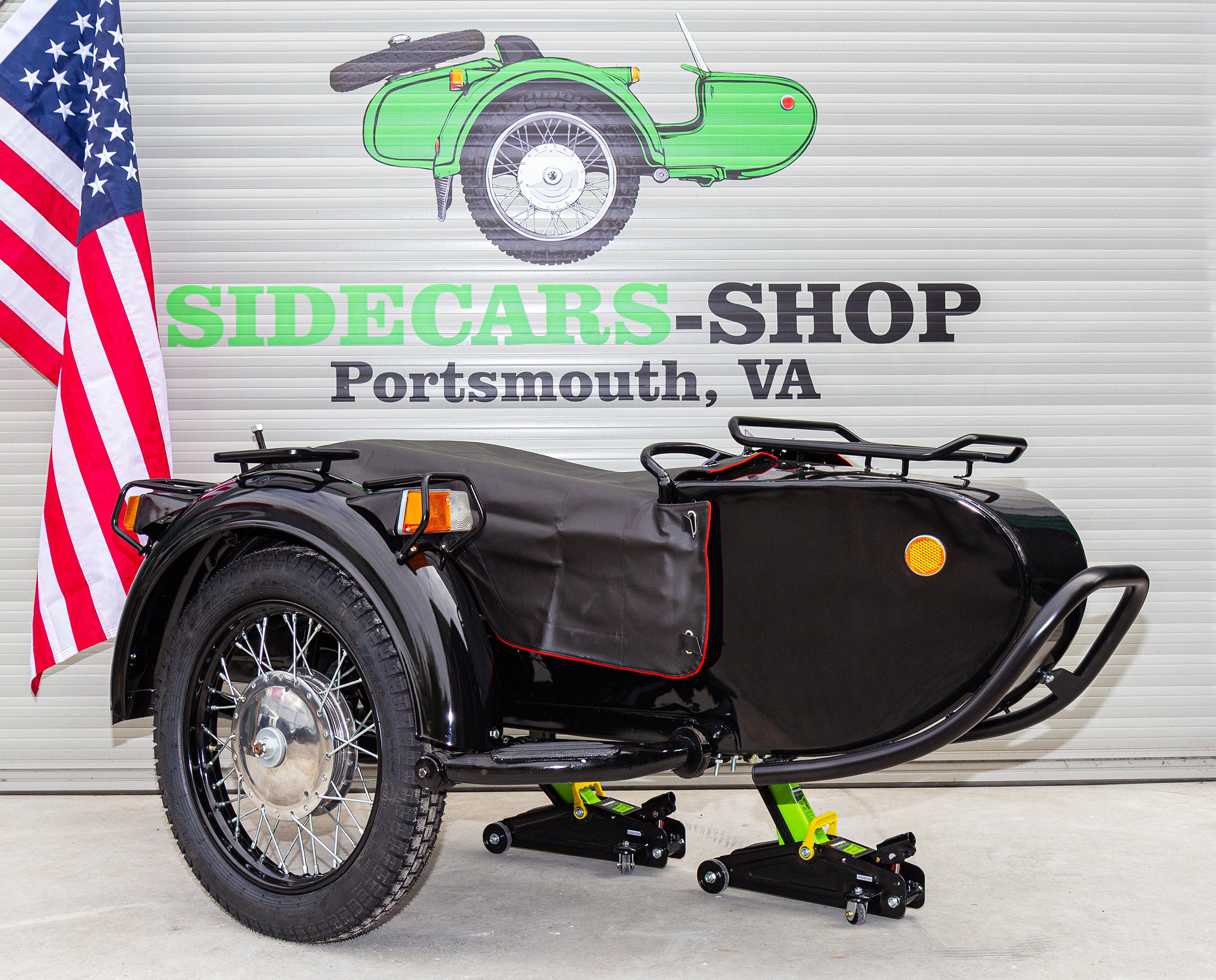 DNEPR Sidecar Refurbished for sale USA Compatible with Motorcycle BMW Harley Davidson Honda Ural Triumph Yamaha Kawasaki