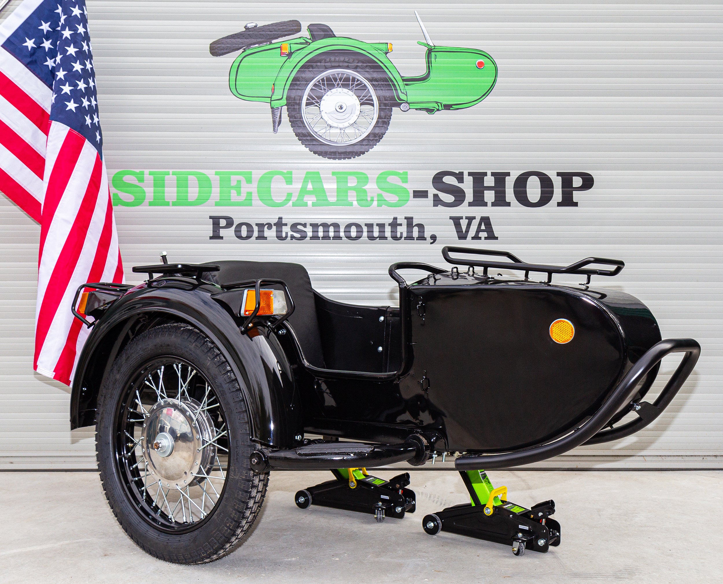 DNEPR Sidecar Refurbished for sale USA Compatible with Motorcycle BMW Harley Davidson Honda Ural Triumph Yamaha Kawasaki