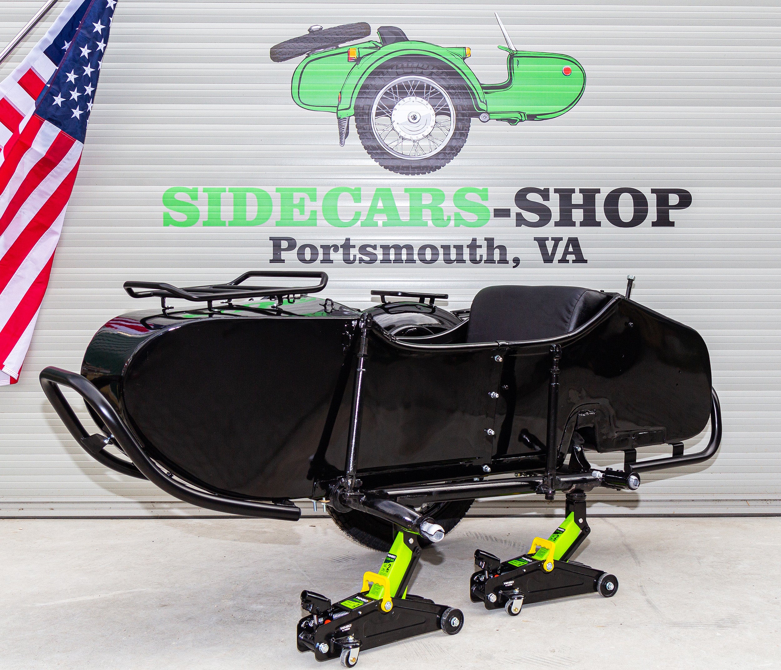 DNEPR Sidecar Refurbished for sale USA Compatible with Motorcycle BMW Harley Davidson Honda Ural Triumph Yamaha Kawasaki