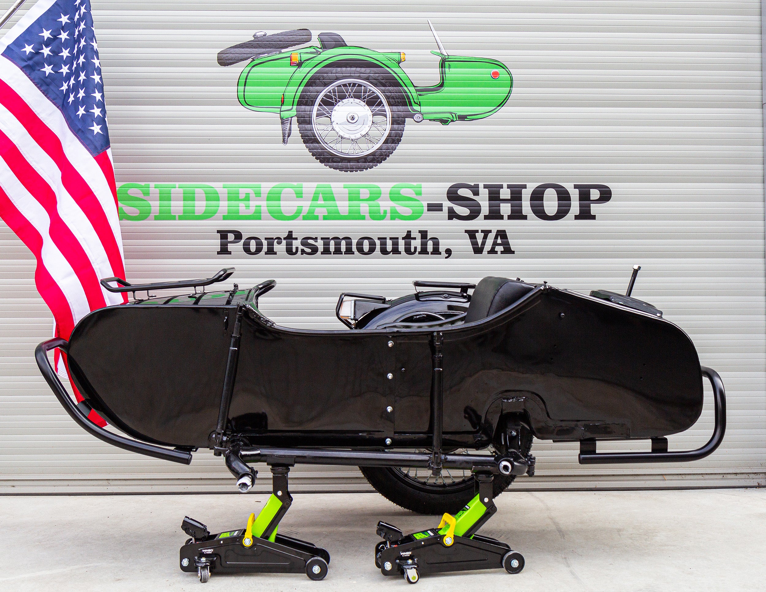 DNEPR Sidecar Refurbished for sale USA Compatible with Motorcycle BMW Harley Davidson Honda Ural Triumph Yamaha Kawasaki