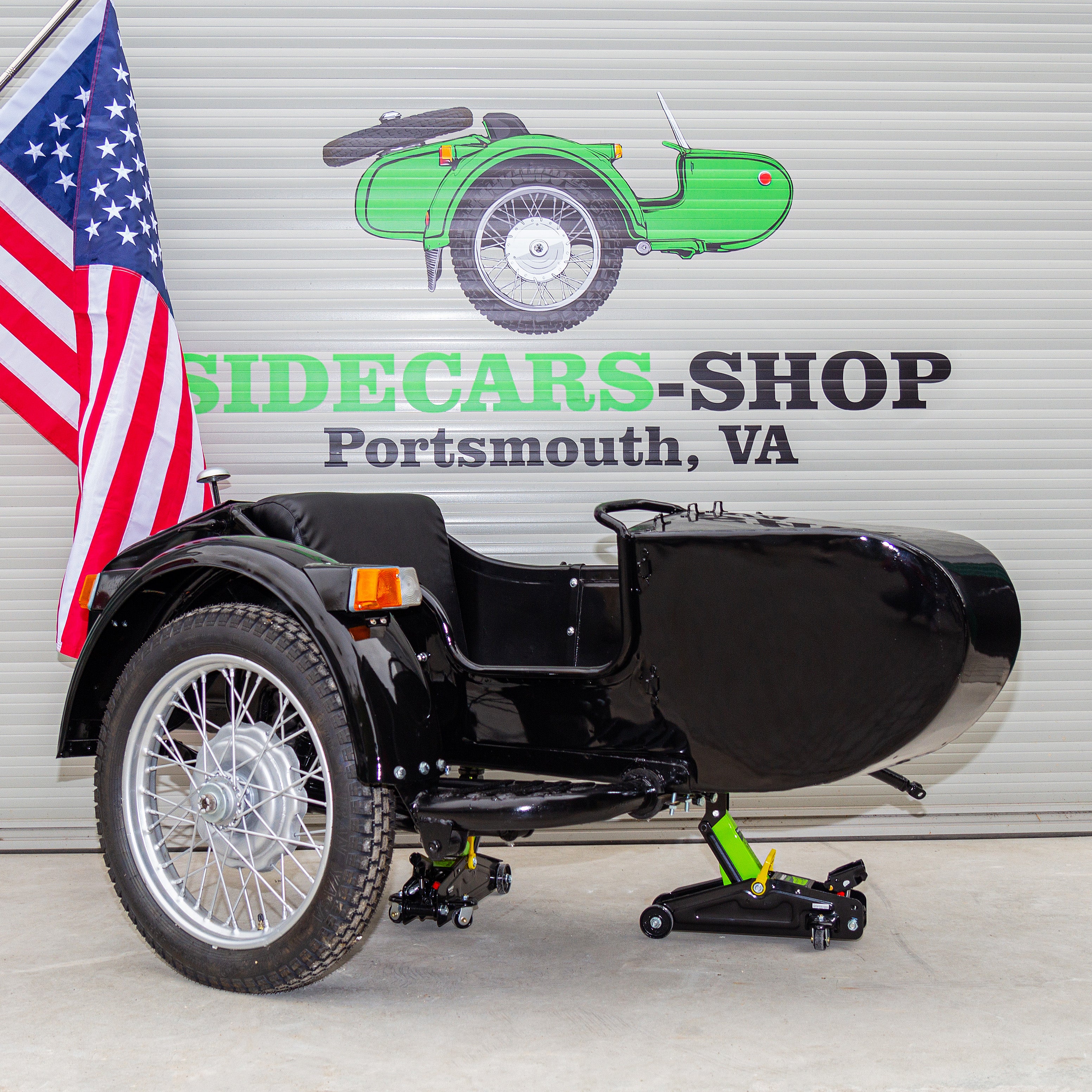 Original Ural Sidecar for Motorcycle Compatible with BMW Indian HD Harley Davidson Honda Triumph