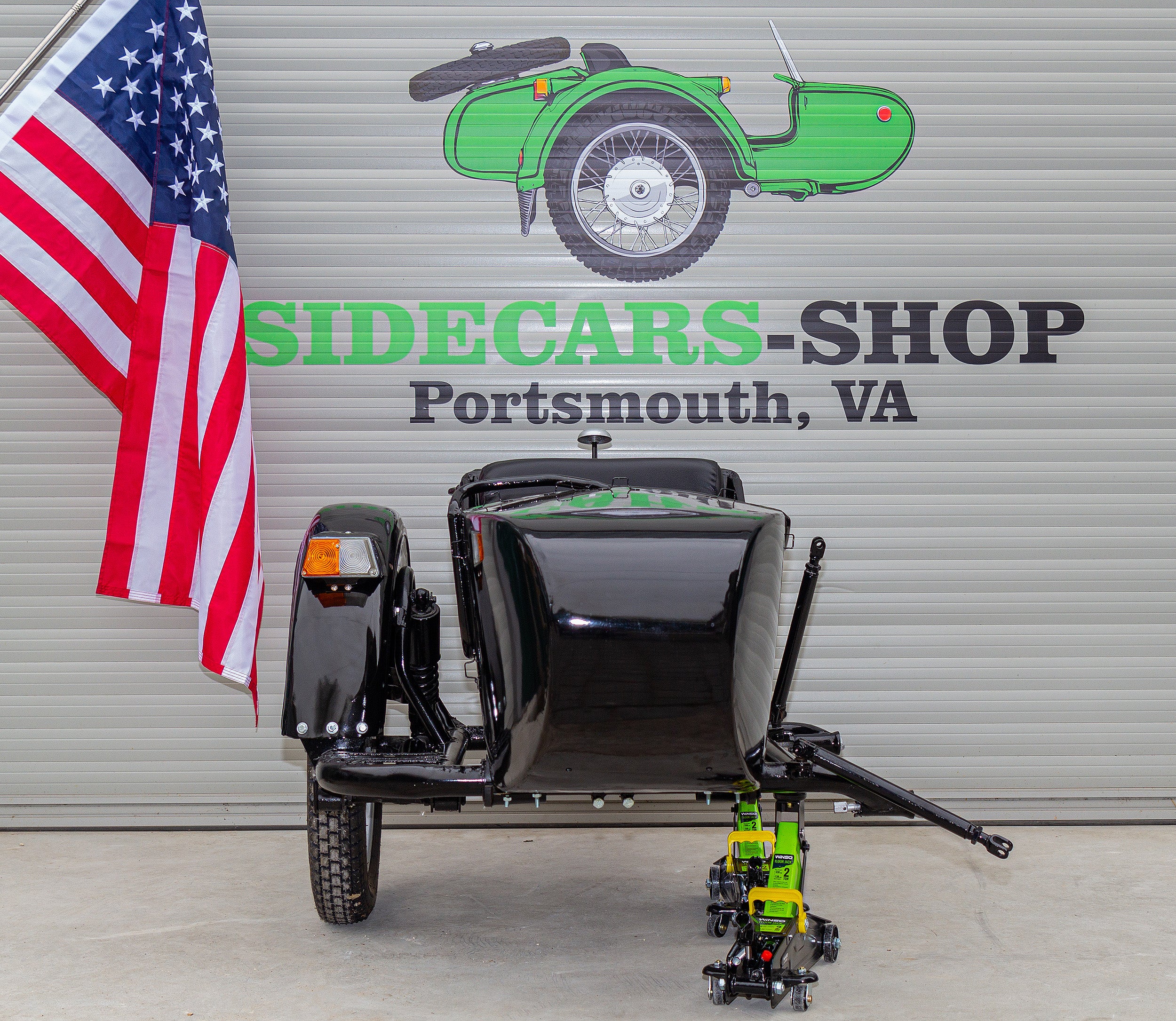 Original Ural Sidecar for Motorcycle Compatible with BMW Indian HD Harley Davidson Honda Triumph