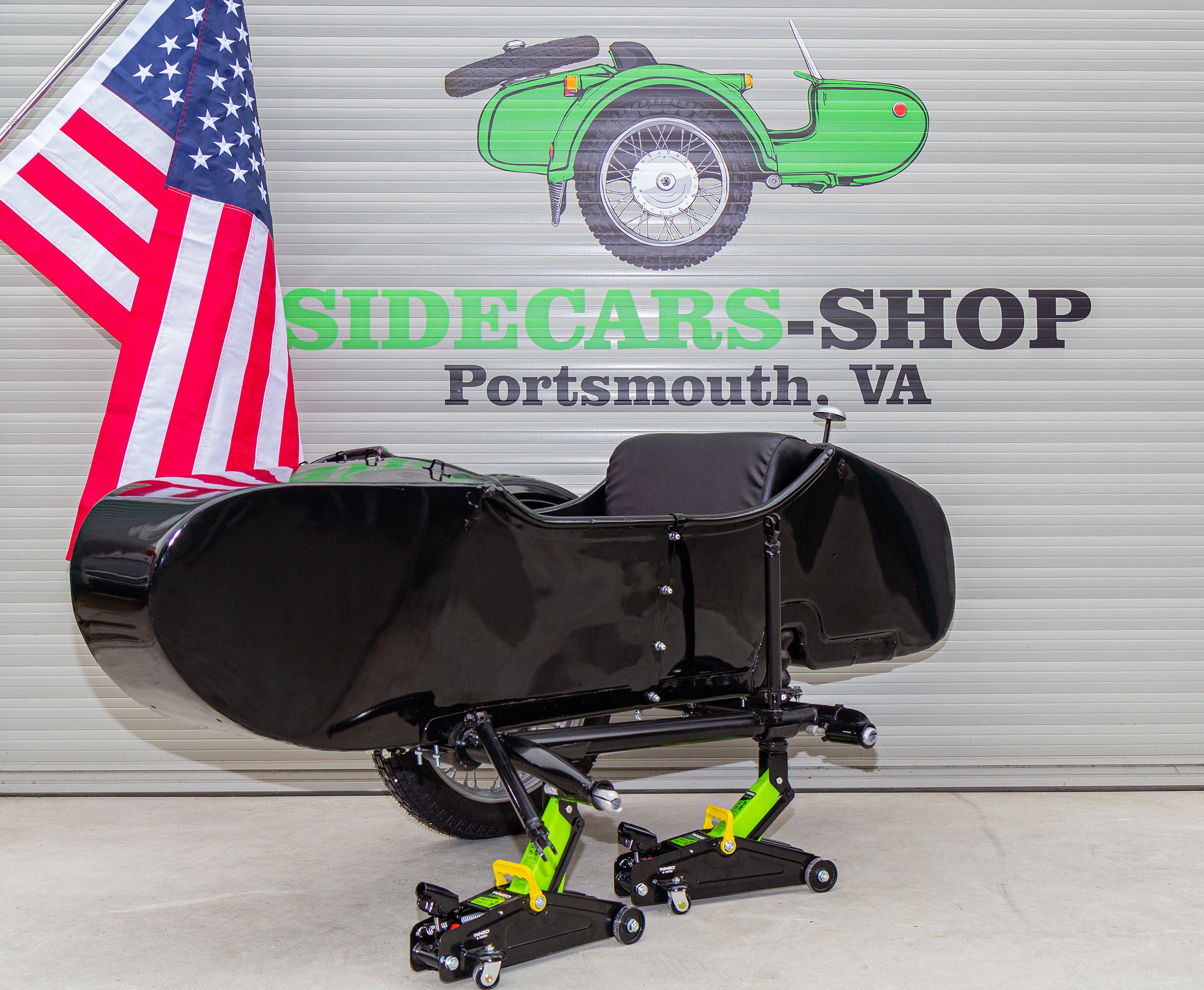 Original Ural Sidecar for Motorcycle Compatible with BMW Indian HD Harley Davidson Honda Triumph
