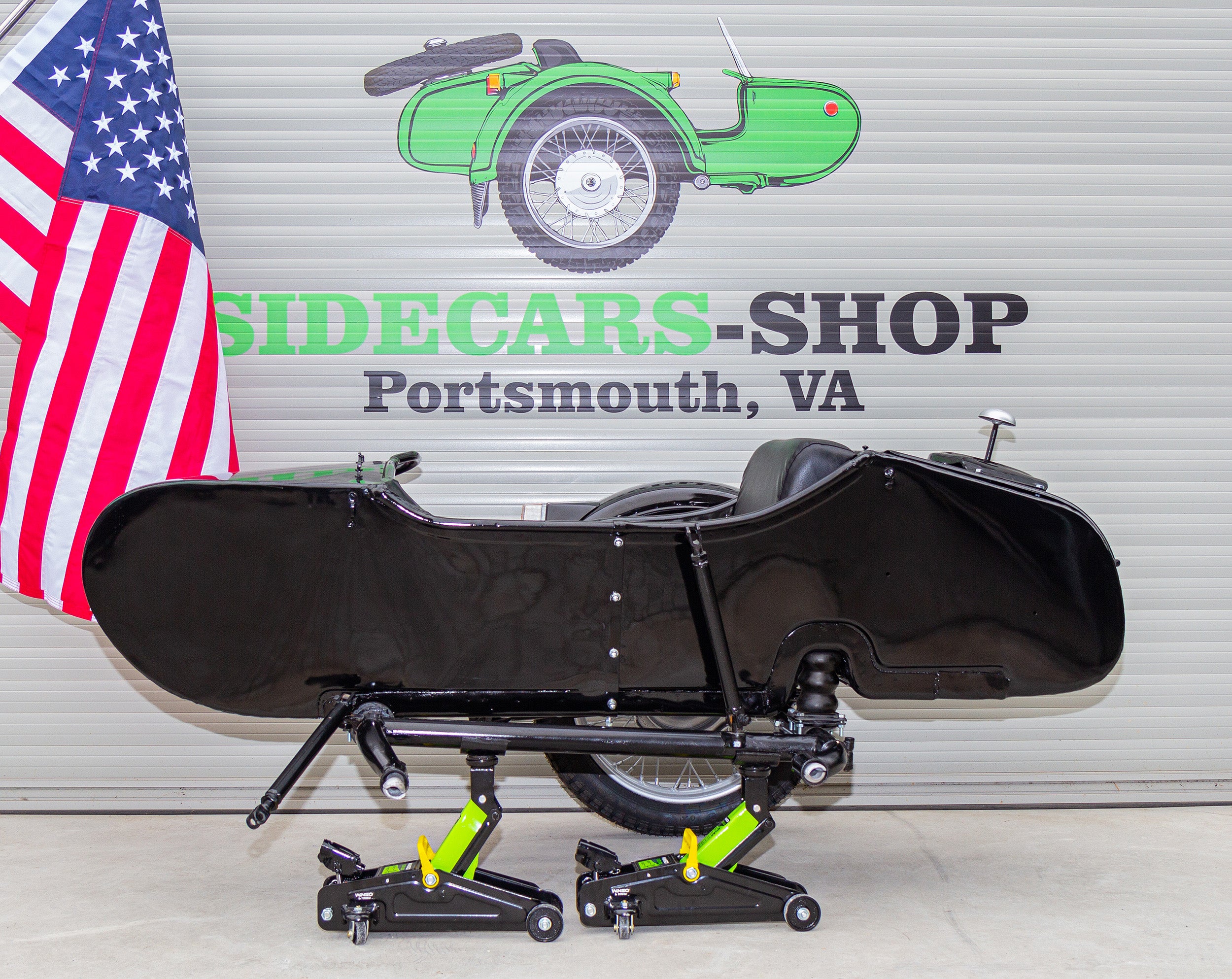 Original Ural Sidecar for Motorcycle Compatible with BMW Indian HD Harley Davidson Honda Triumph