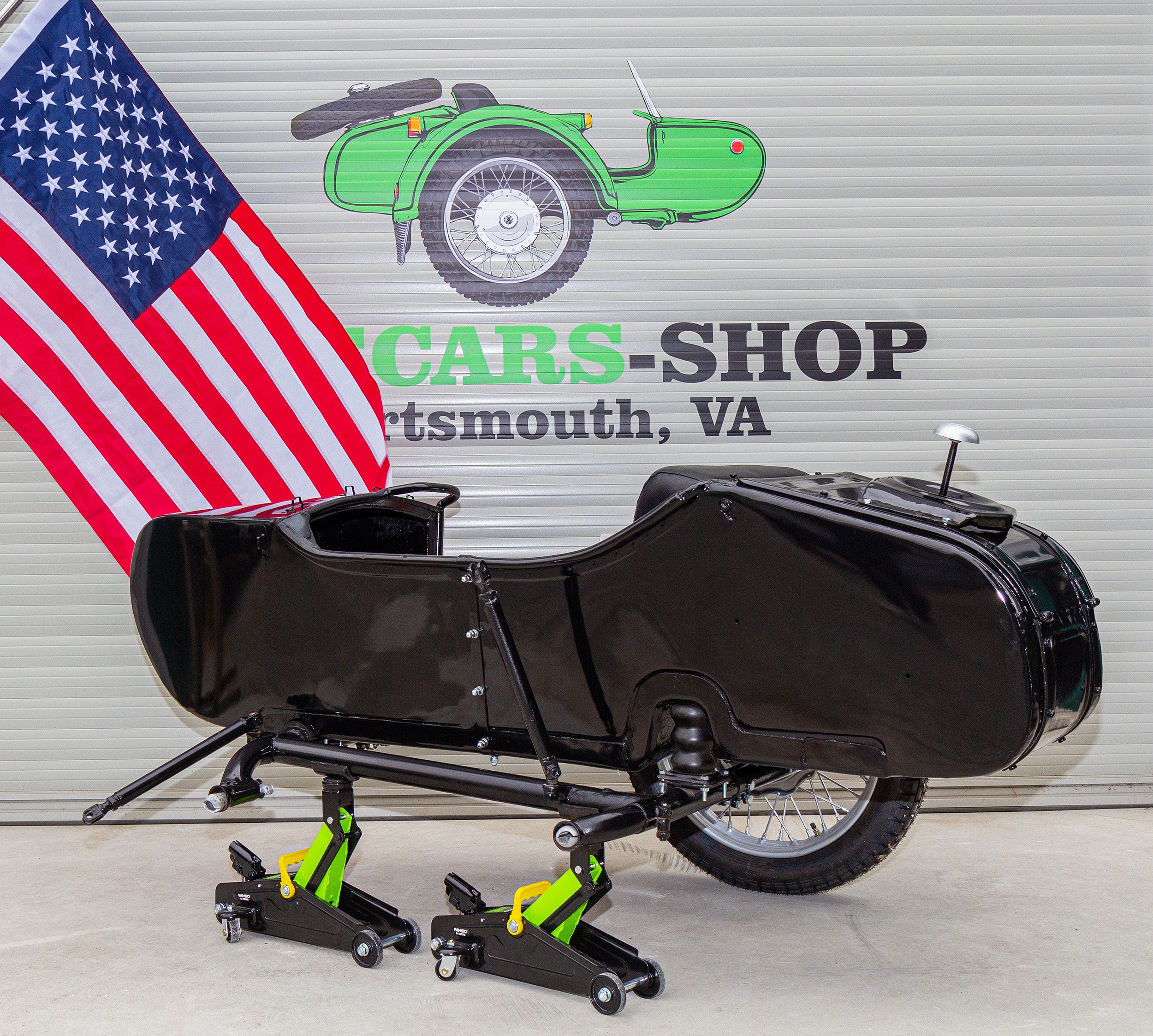 Original Ural Sidecar for Motorcycle Compatible with BMW Indian HD Harley Davidson Honda Triumph