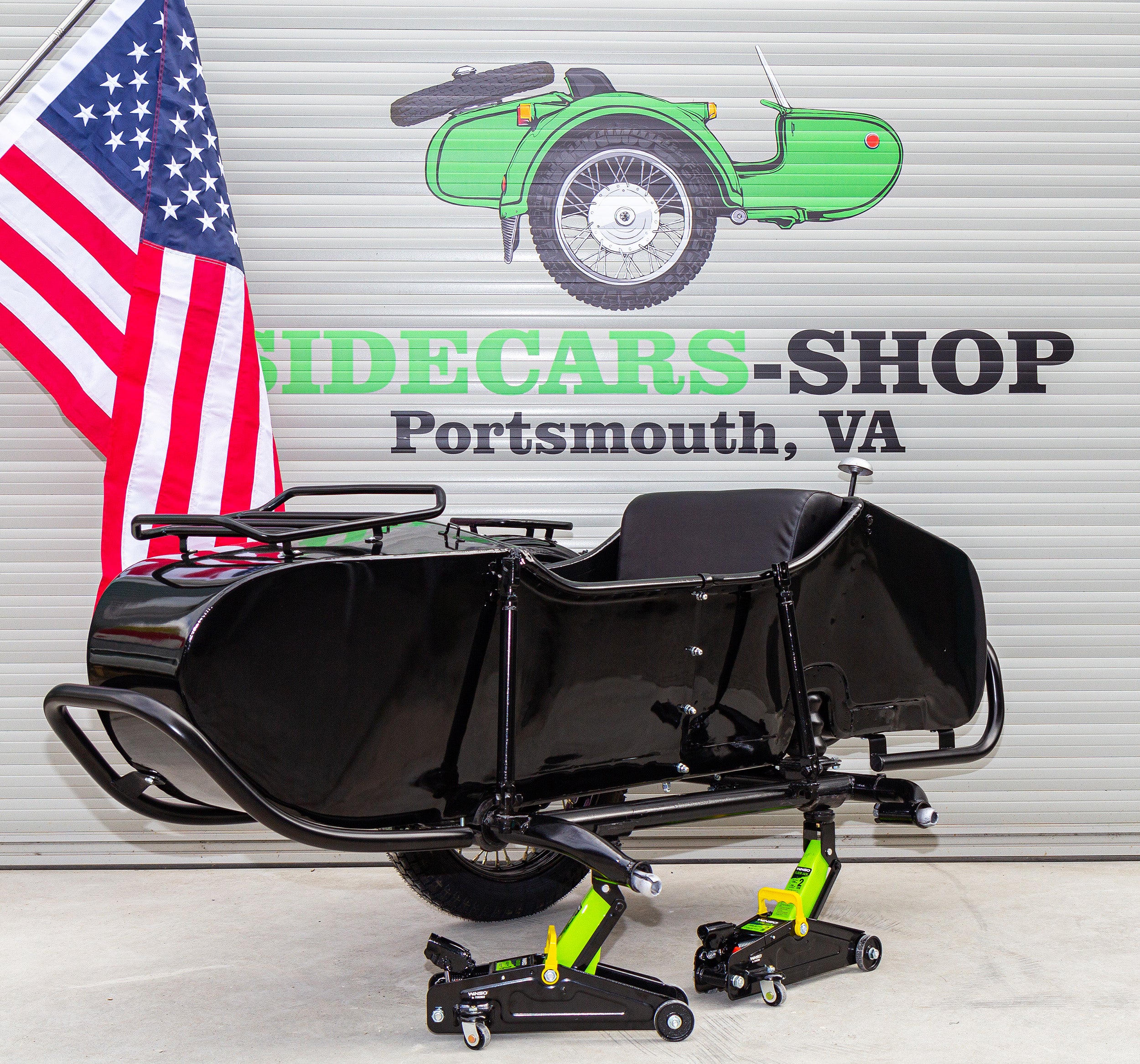 URAL SIDECAR Refurbished Original Sidecar for sale USA warehouse Compatible with Motorcycle BMW Indian Harley Davidson Honda Triumph