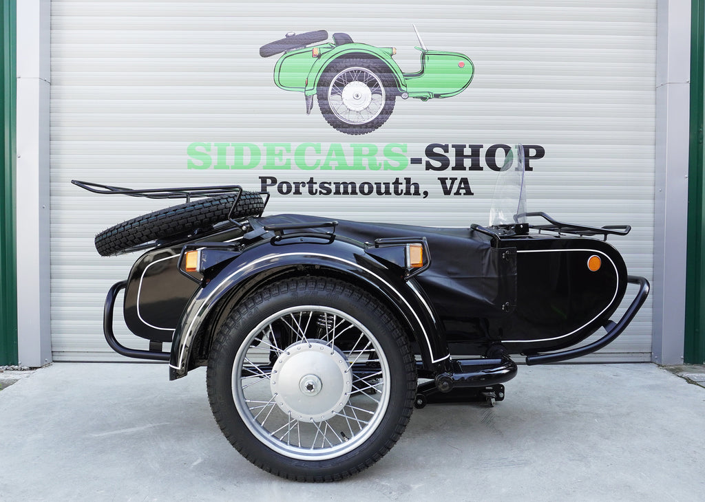 Dnepr Sidecar with Set of Racks and Bumpers Compatible with Motorcycle BMW Harley Davidson Ural Yamaha Honda Triumph