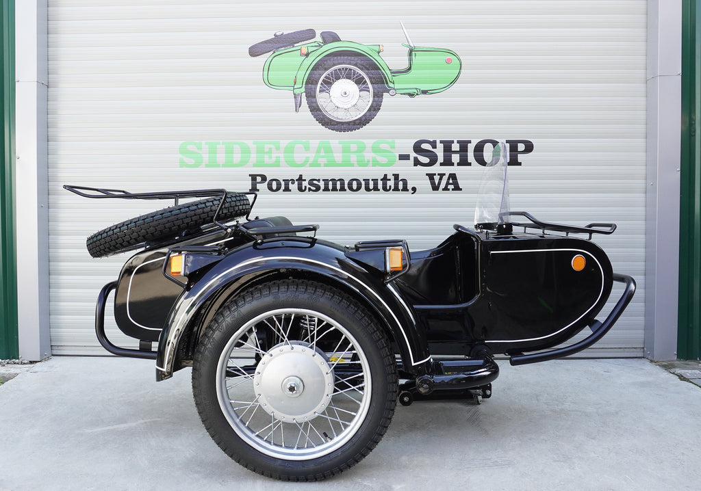 Dnepr Sidecar with Set of Racks and Bumpers Compatible with Motorcycle BMW Harley Davidson Ural Yamaha Honda Triumph