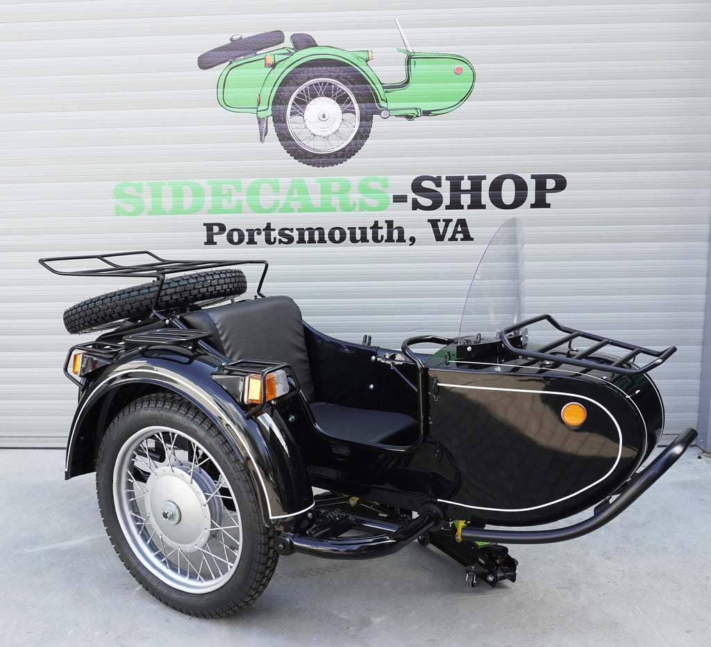 Dnepr Sidecar with Set of Racks and Bumpers Compatible with Motorcycle BMW Harley Davidson Ural Yamaha Honda Triumph