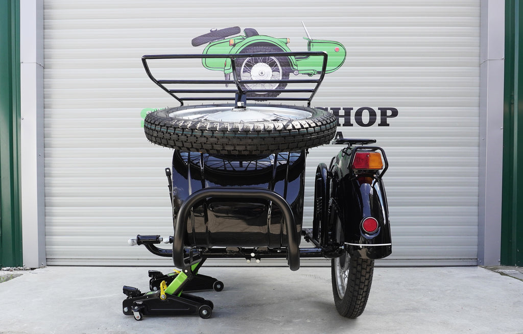 Dnepr Sidecar with Set of Racks and Bumpers Compatible with Motorcycle BMW Harley Davidson Ural Yamaha Honda Triumph