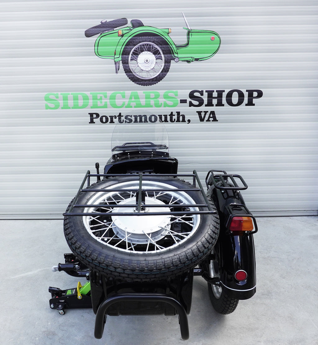 Dnepr Sidecar with Set of Racks and Bumpers Compatible with Motorcycle BMW Harley Davidson Ural Yamaha Honda Triumph