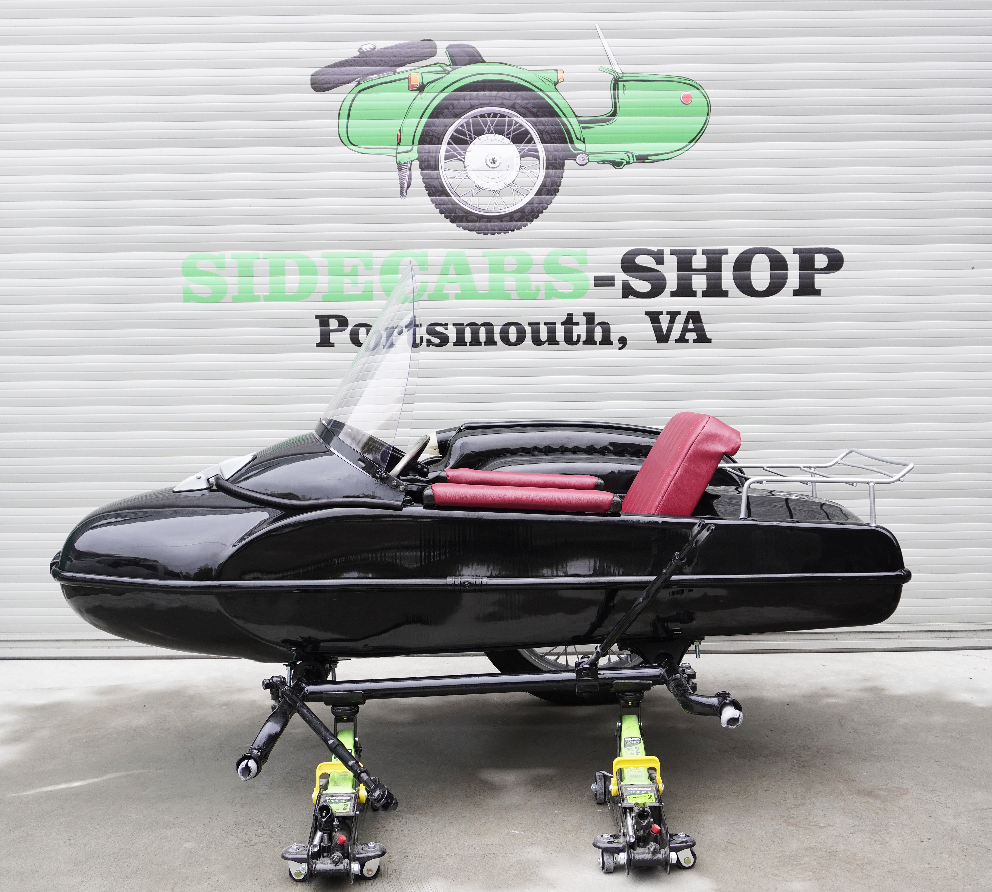 Vintage Refurbished Sidecar for Motorcycle Izh Compatible with motorcycle Models BMW Triumph Ural Harley Davidson Honda