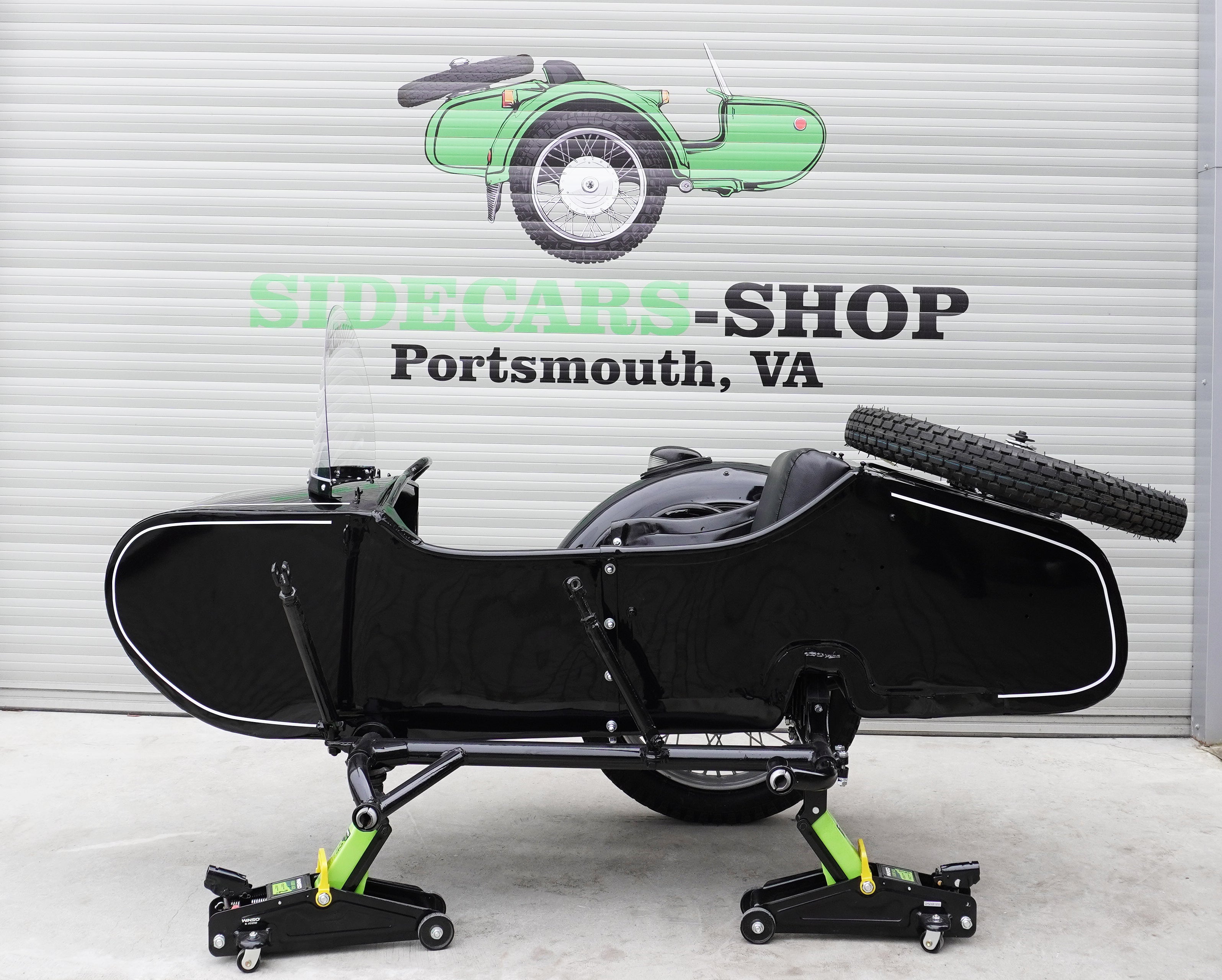 Sidecar for Motorcycle Dnepr K750 Refurbished Sidecar fits BMW Harley Davidson Honda Ural Triumph Yamaha Kawasaki