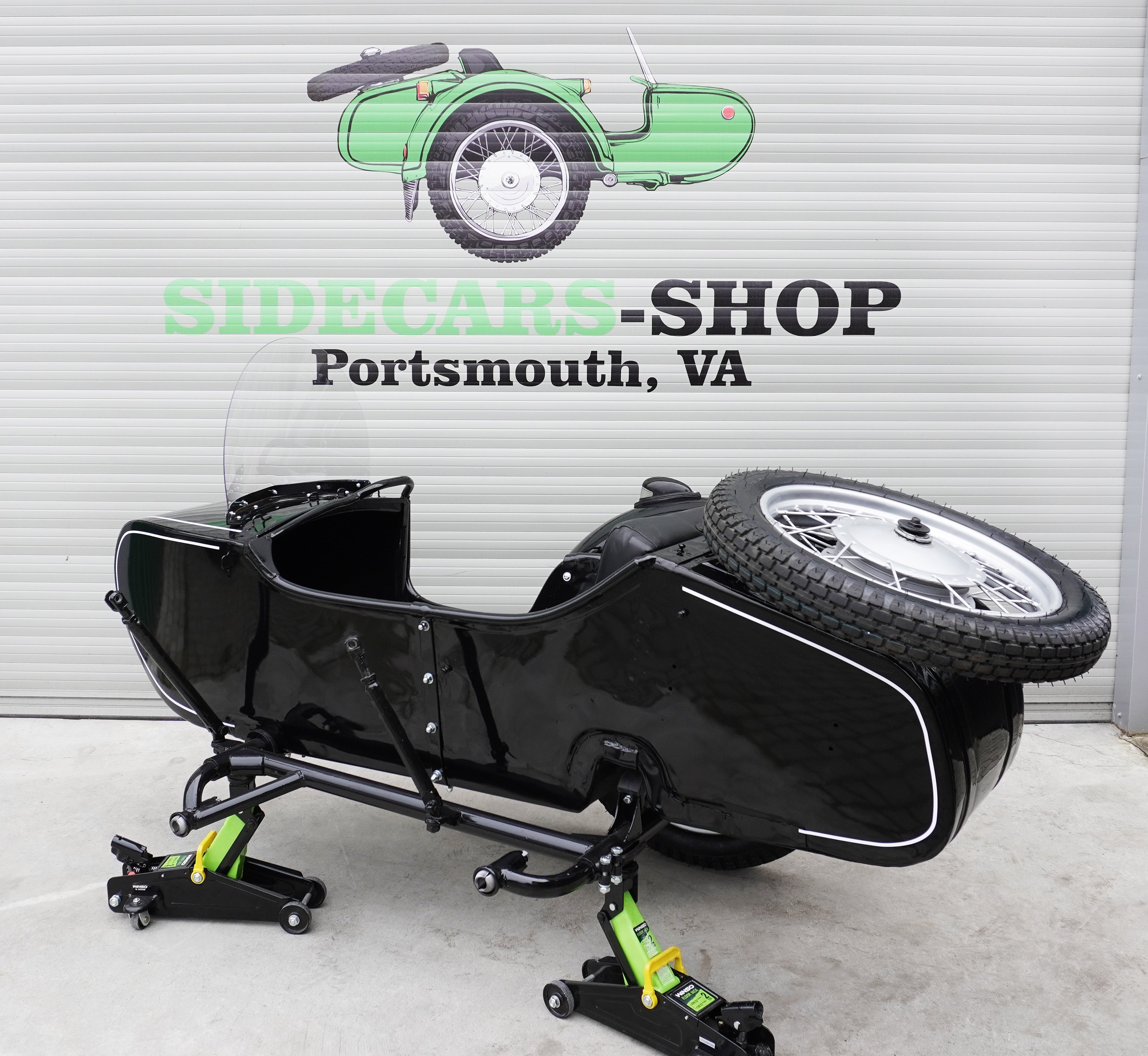 Sidecar for Motorcycle Dnepr K750 Refurbished Sidecar fits BMW Harley Davidson Honda Ural Triumph Yamaha Kawasaki