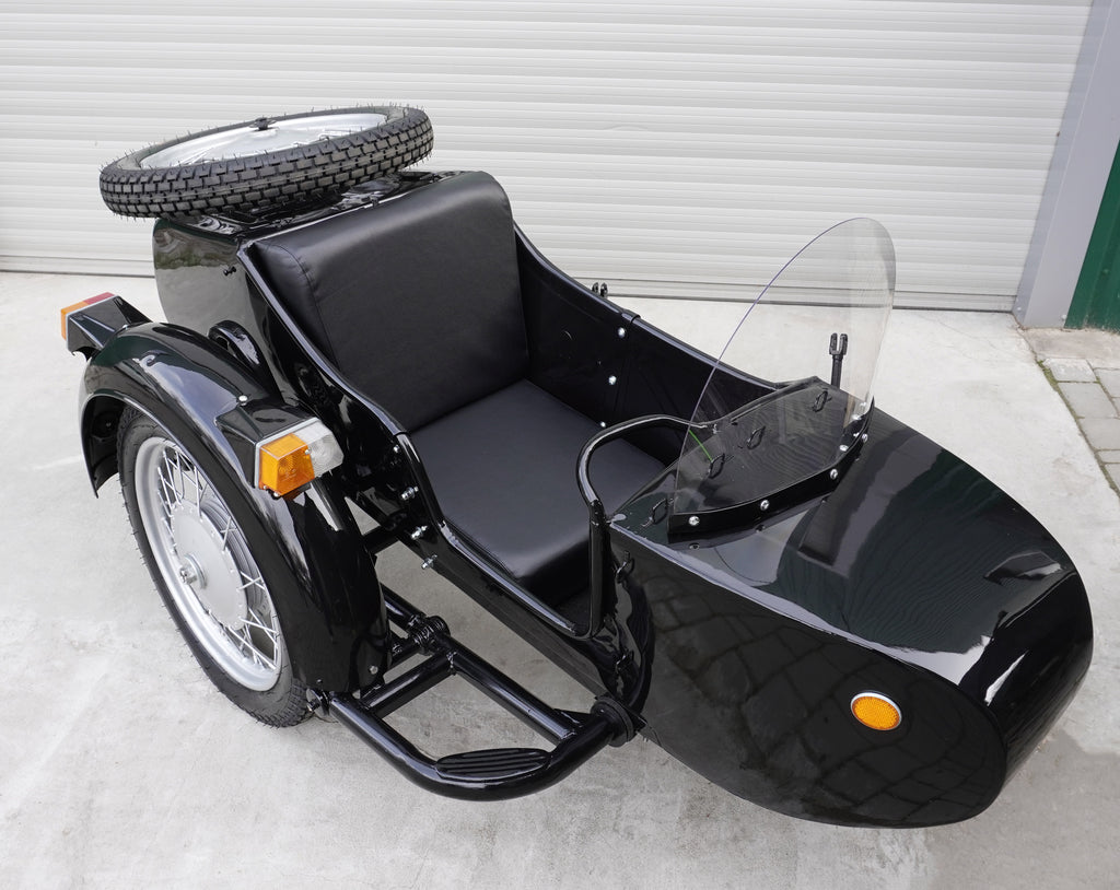 2WD Dnepr MT-16 Sidecar for Motorcycle, Refurbished Vintage Sidecar fits BMW Harley Davidson Ural