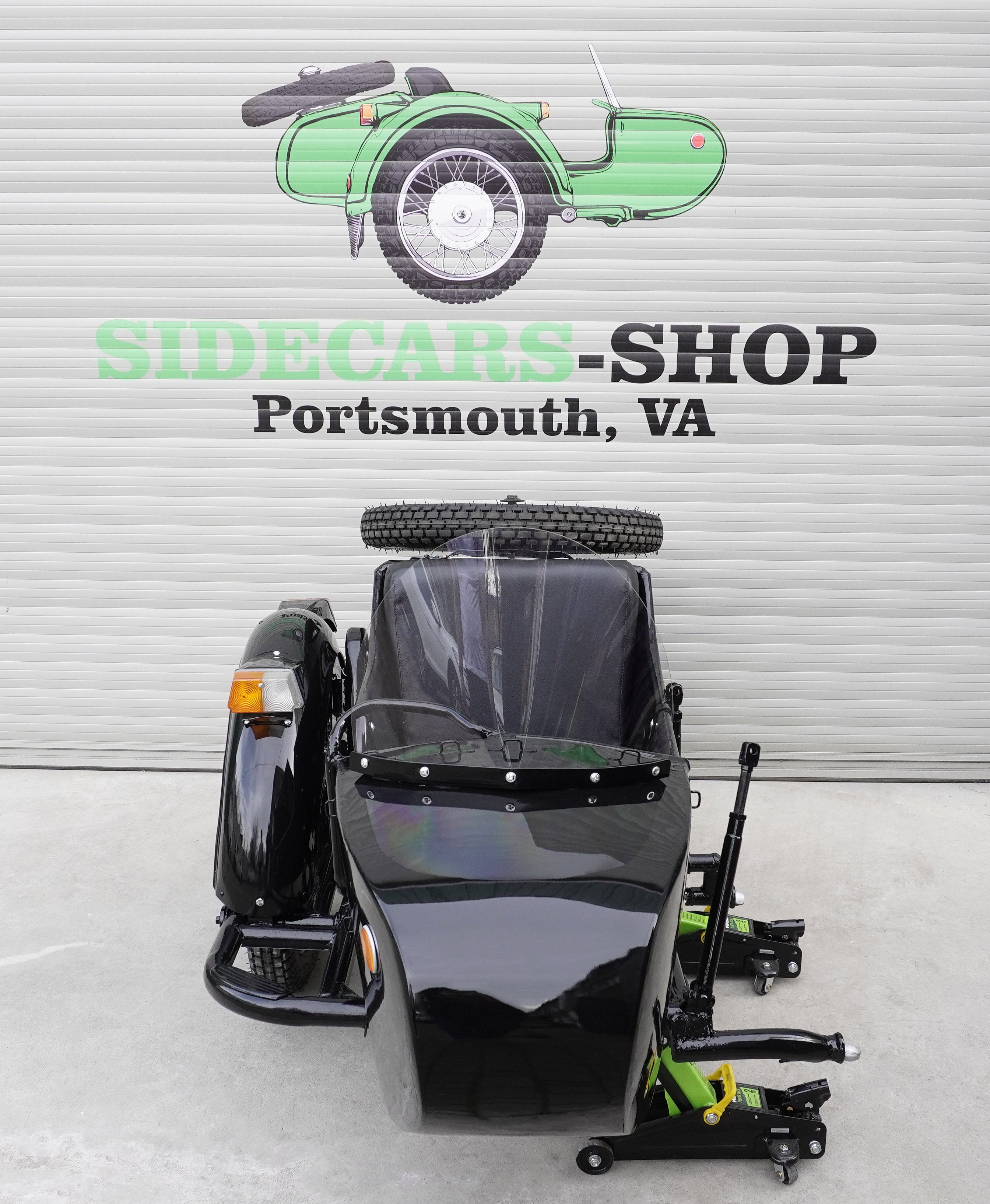 2WD Dnepr MT-16 Sidecar for Motorcycle, Refurbished Vintage Sidecar fits BMW Harley Davidson Ural