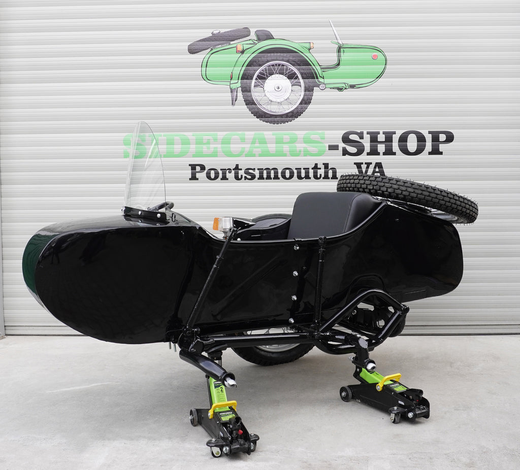 2WD Dnepr MT-16 Sidecar for Motorcycle, Refurbished Vintage Sidecar fits BMW Harley Davidson Ural