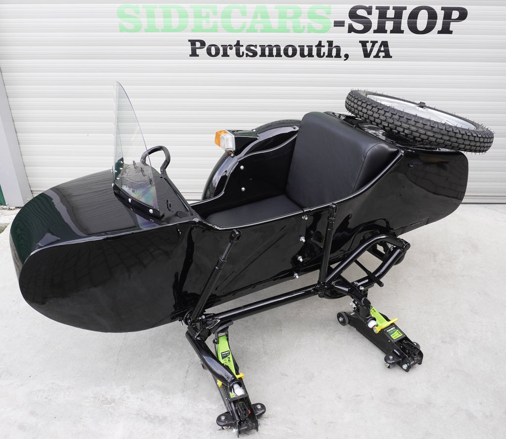 2WD Dnepr MT-16 Sidecar for Motorcycle, Refurbished Vintage Sidecar fits BMW Harley Davidson Ural