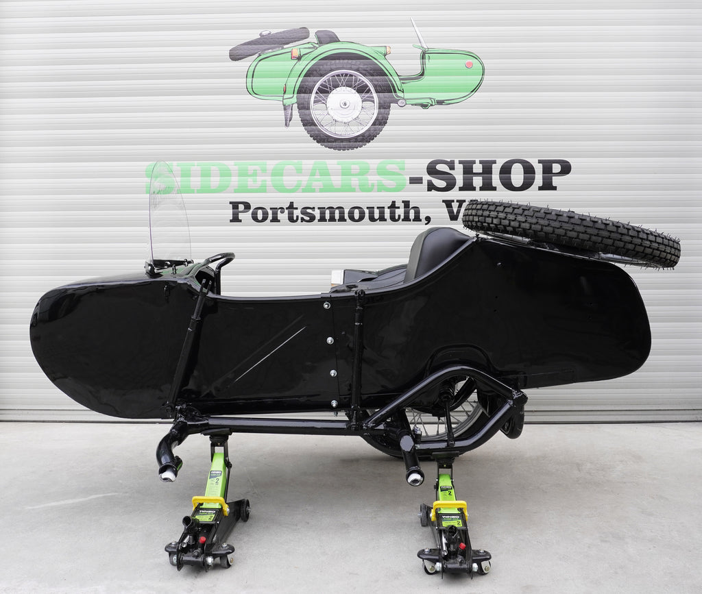 2WD Dnepr MT-16 Sidecar for Motorcycle, Refurbished Vintage Sidecar fits BMW Harley Davidson Ural