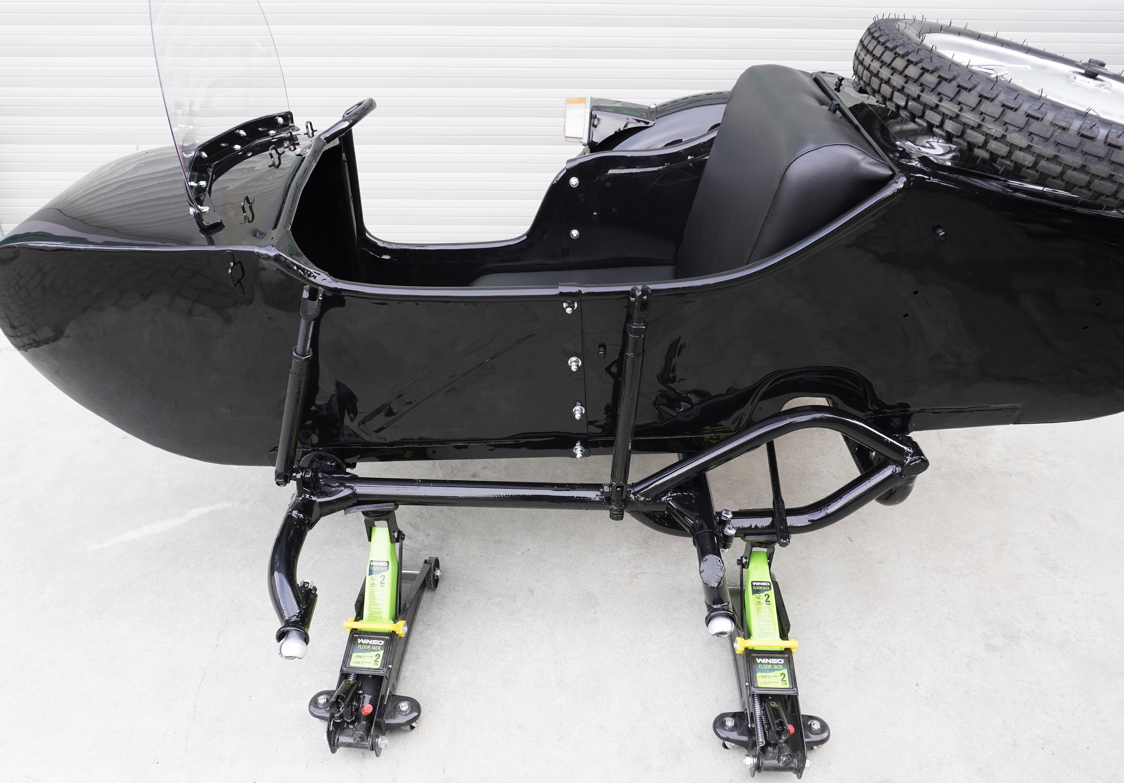 2WD Dnepr MT-16 Sidecar for Motorcycle, Refurbished Vintage Sidecar fits BMW Harley Davidson Ural