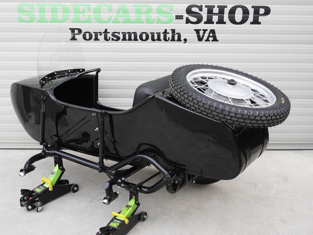 2WD Dnepr MT-16 Sidecar for Motorcycle, Refurbished Vintage Sidecar fits BMW Harley Davidson Ural