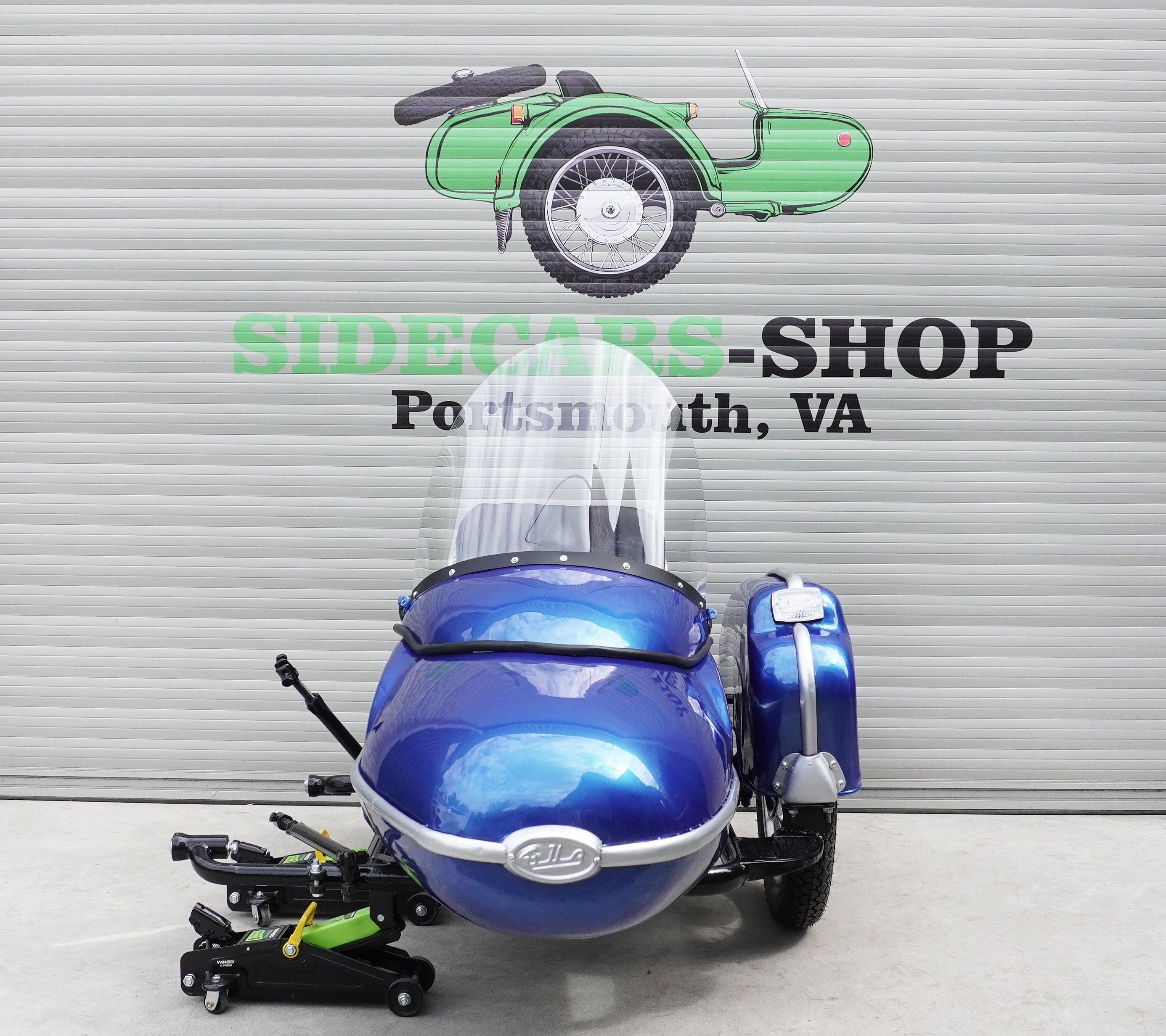 Vintage Left-hand Sidecar for Izh motorcycle Compatible with motorcycle models BMW Triumph Ural Harley Davidson Honda Used Sidecar USA for Sale