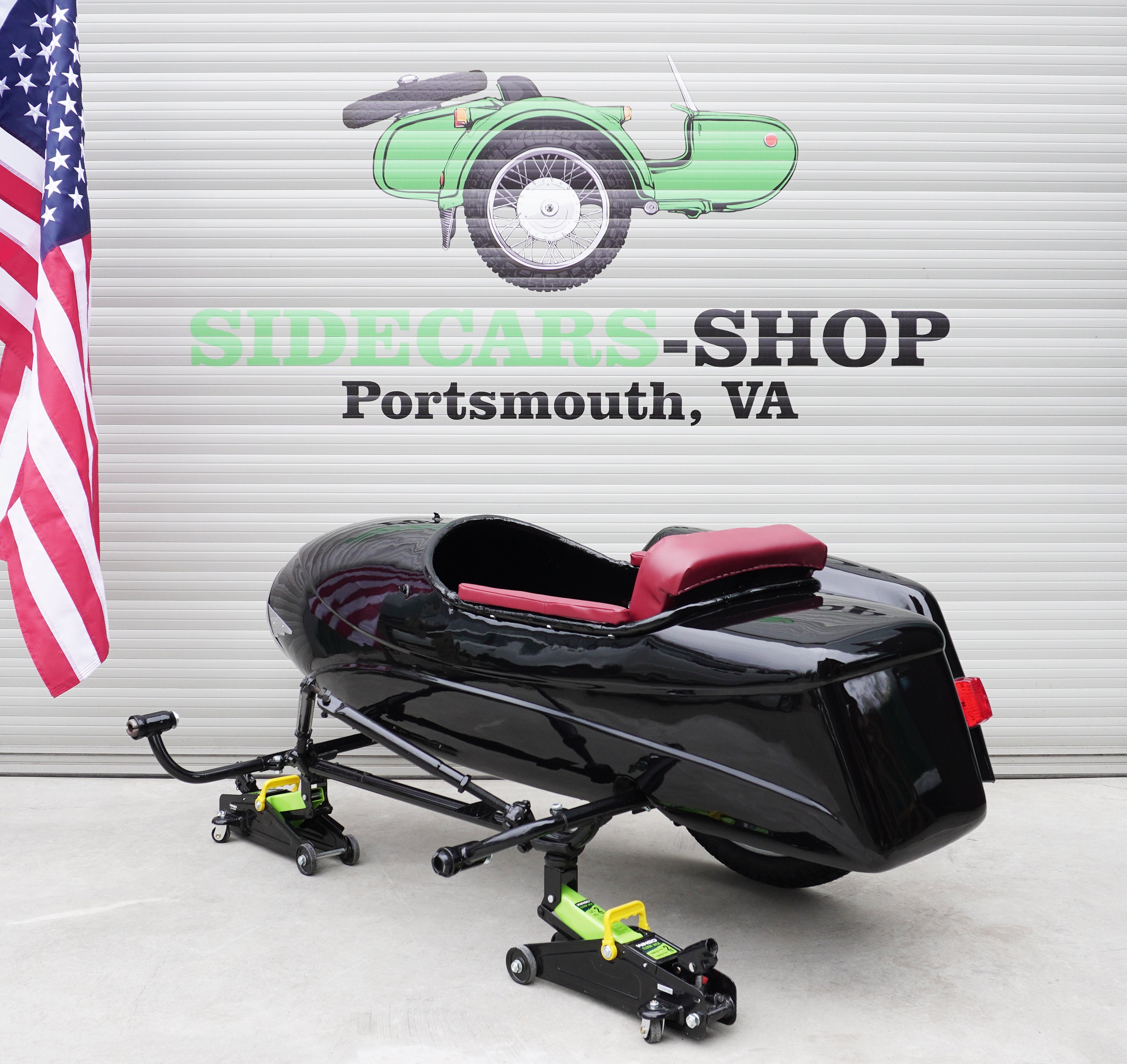 Sidecar Duna for Motorcycle Pannonia compatible with BMW Triumph Harley Davidson HD Honda Ural