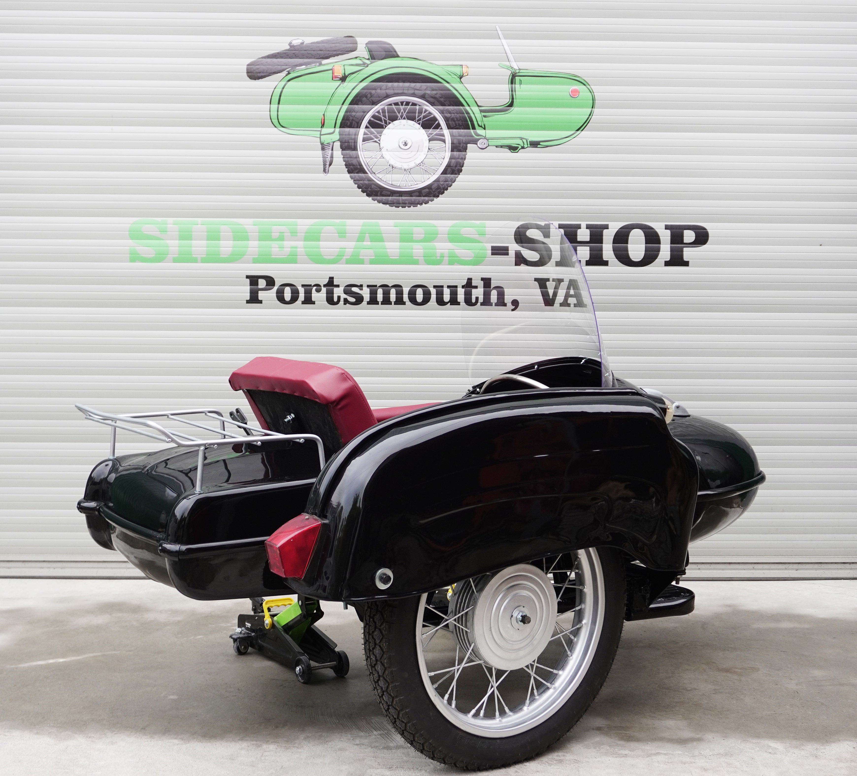 Vintage Refurbished Sidecar for Motorcycle Izh Compatible with motorcycle Models BMW Triumph Ural Harley Davidson Honda