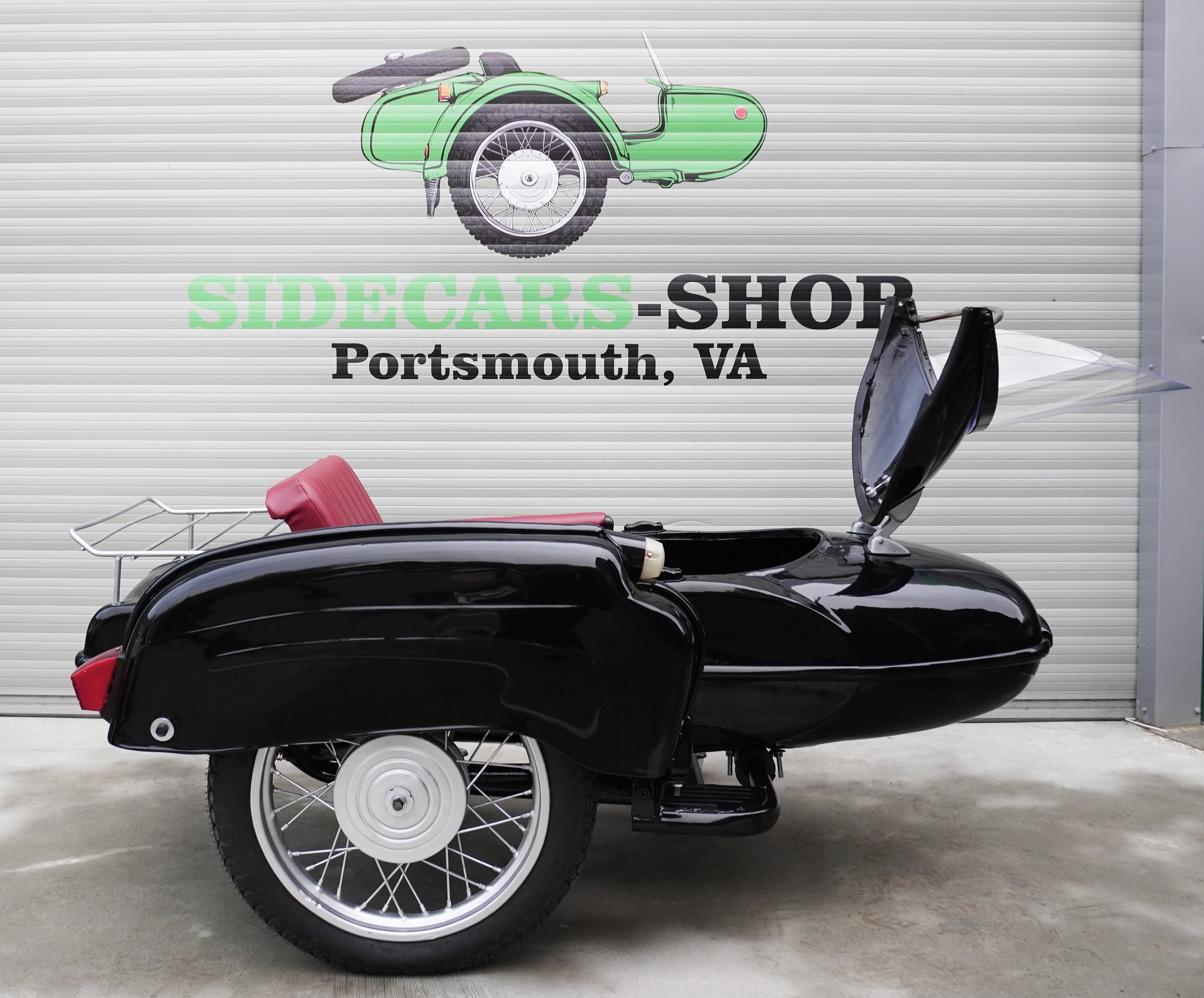 Vintage Refurbished Sidecar for Motorcycle Izh Compatible with motorcycle Models BMW Triumph Ural Harley Davidson Honda