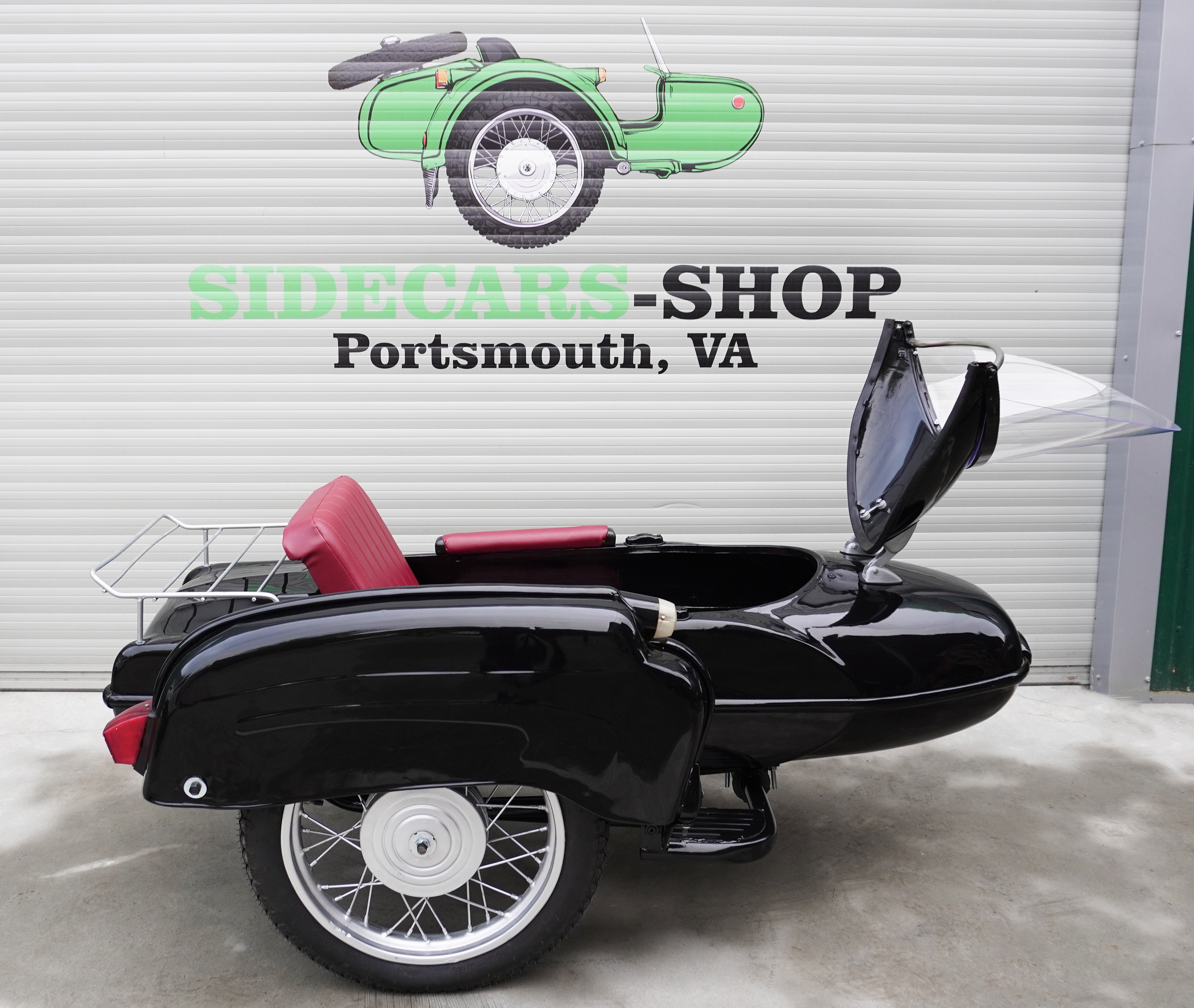 Vintage Refurbished Sidecar for Motorcycle Izh Compatible with motorcycle Models BMW Triumph Ural Harley Davidson Honda