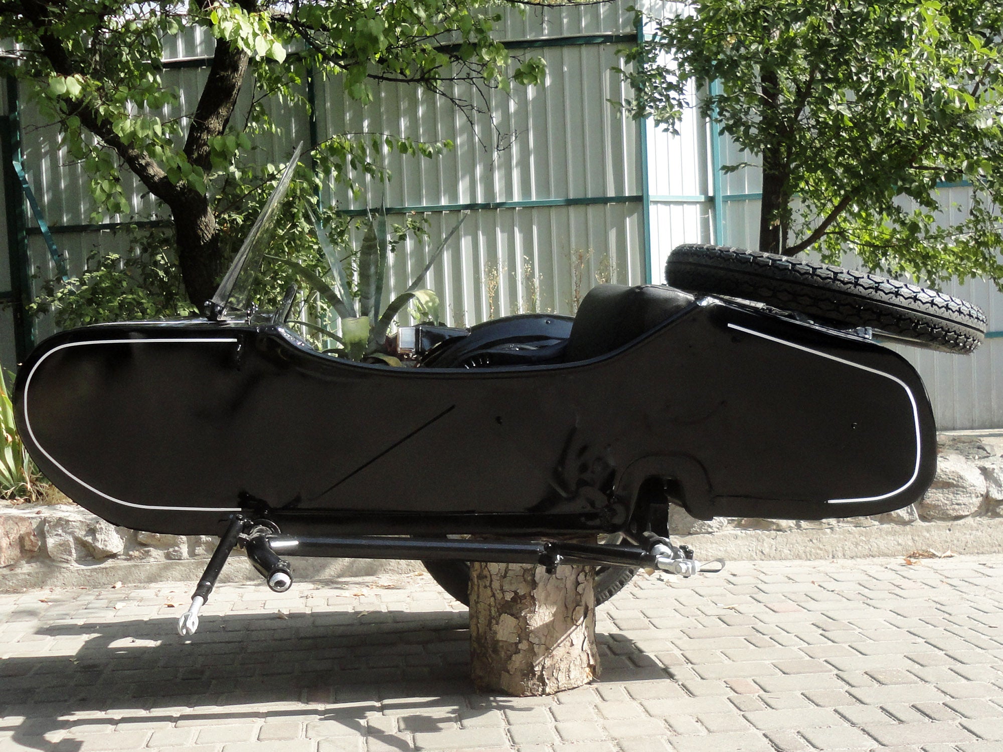 Sidecar Dnepr Used Refurbished Compatible with Motorcycle BMW Kawasaki Harley Davidson Honda etc